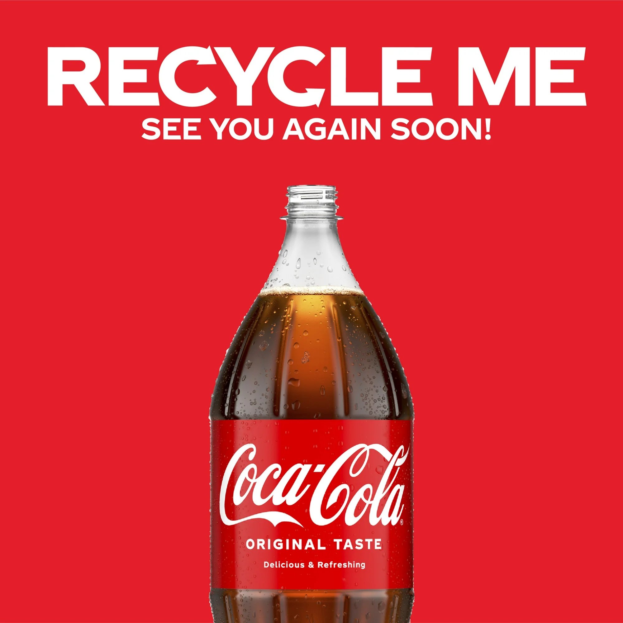 Coca-Cola Soda Pop, 2 Liters Bottle | Classic Refreshing Soft Drink
