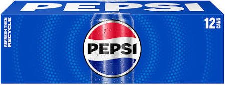 Pepsi Cola Soda, 12 fl oz Cans, 12 Pack | Classic Carbonated Soft Drink