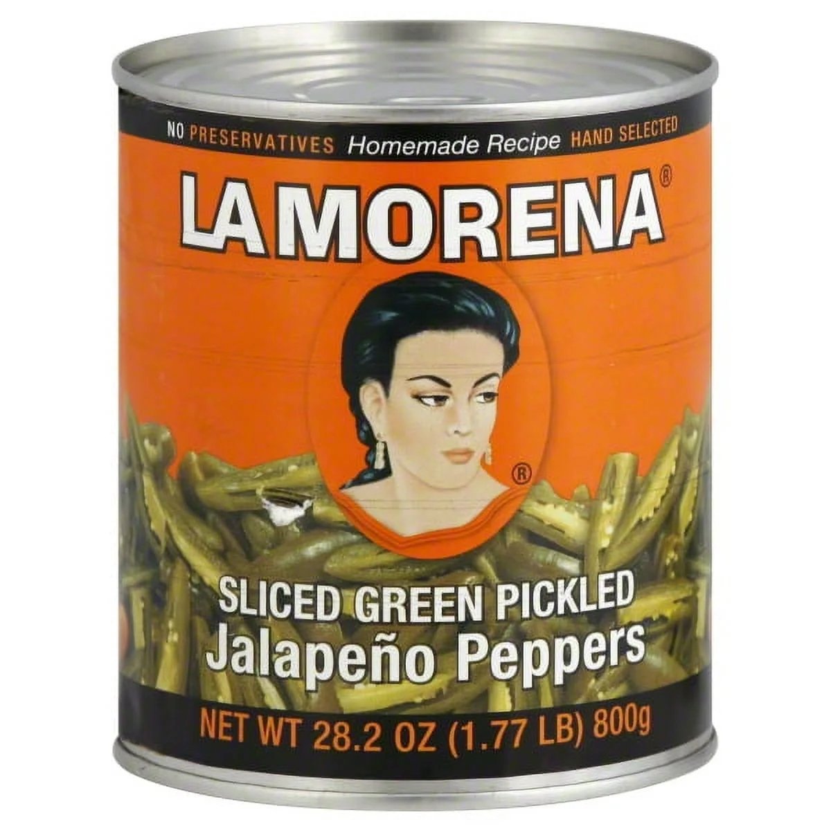 La Morena Whole Pickled Jalapeño Peppers – 13.13 oz & 28.2 oz Jars