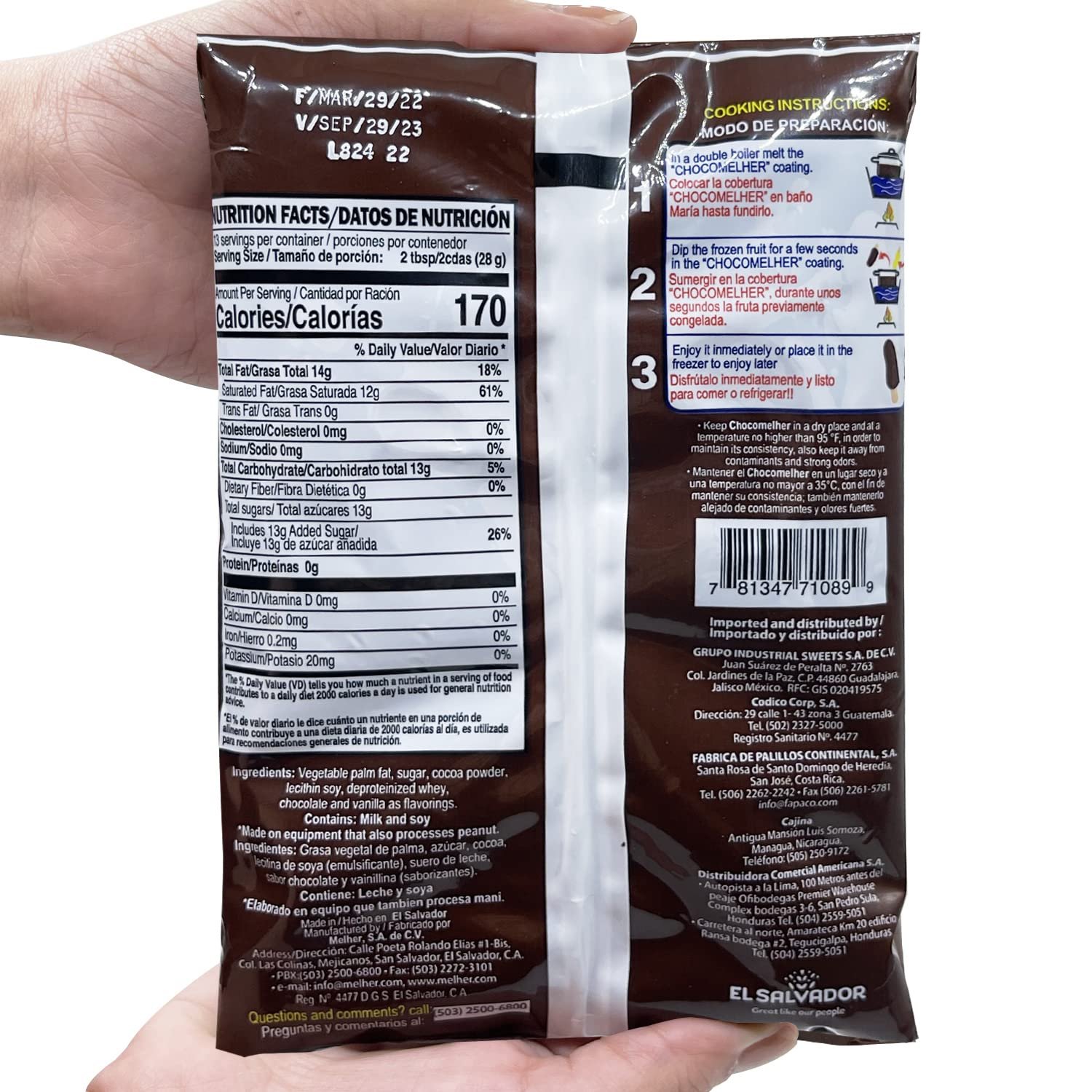 Choco Melher Latin American Chocolate Dip for Chocobananas – 13.22 oz