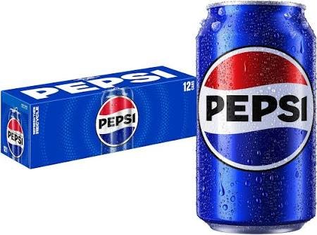 Pepsi Cola Soda, 12 fl oz Cans, 12 Pack | Classic Carbonated Soft Drink