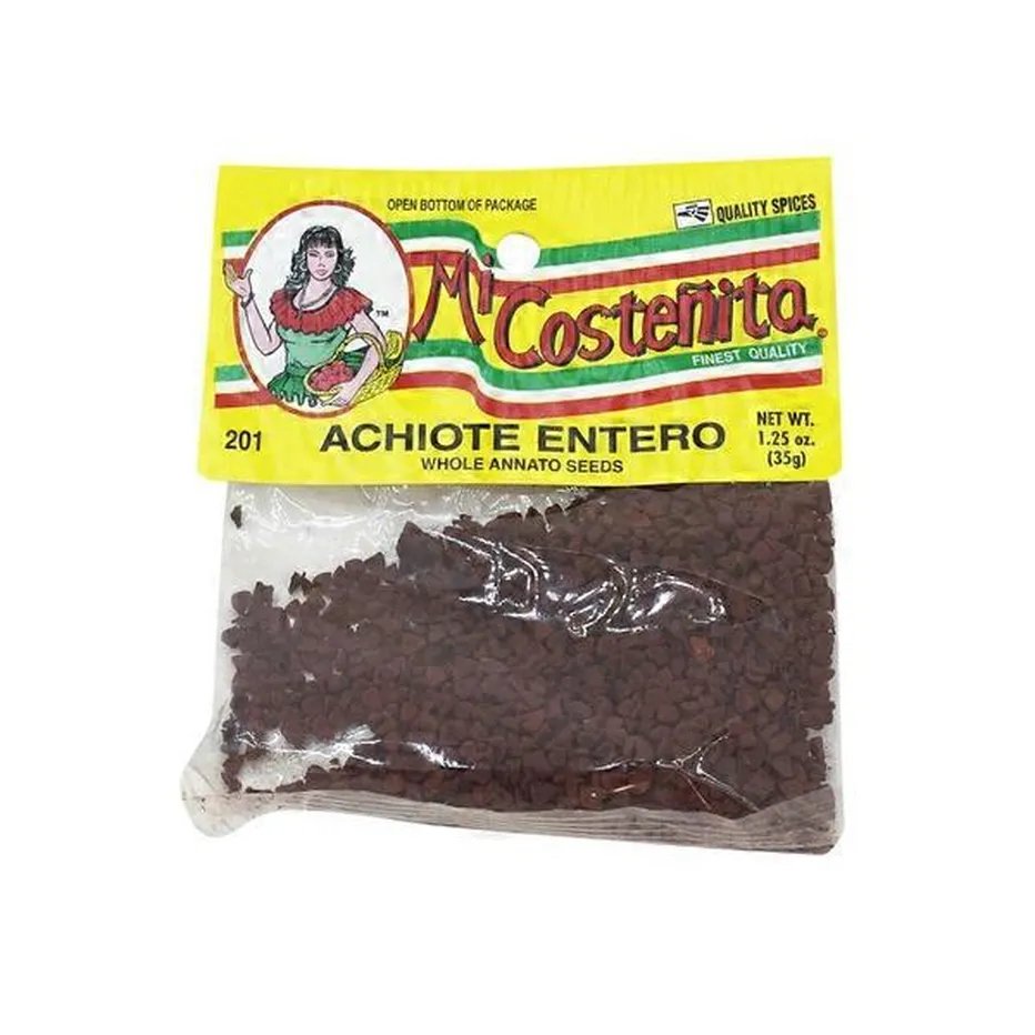 Mi Costeñita Achiote Entero, 1.25 oz (Whole Annatto Seeds)