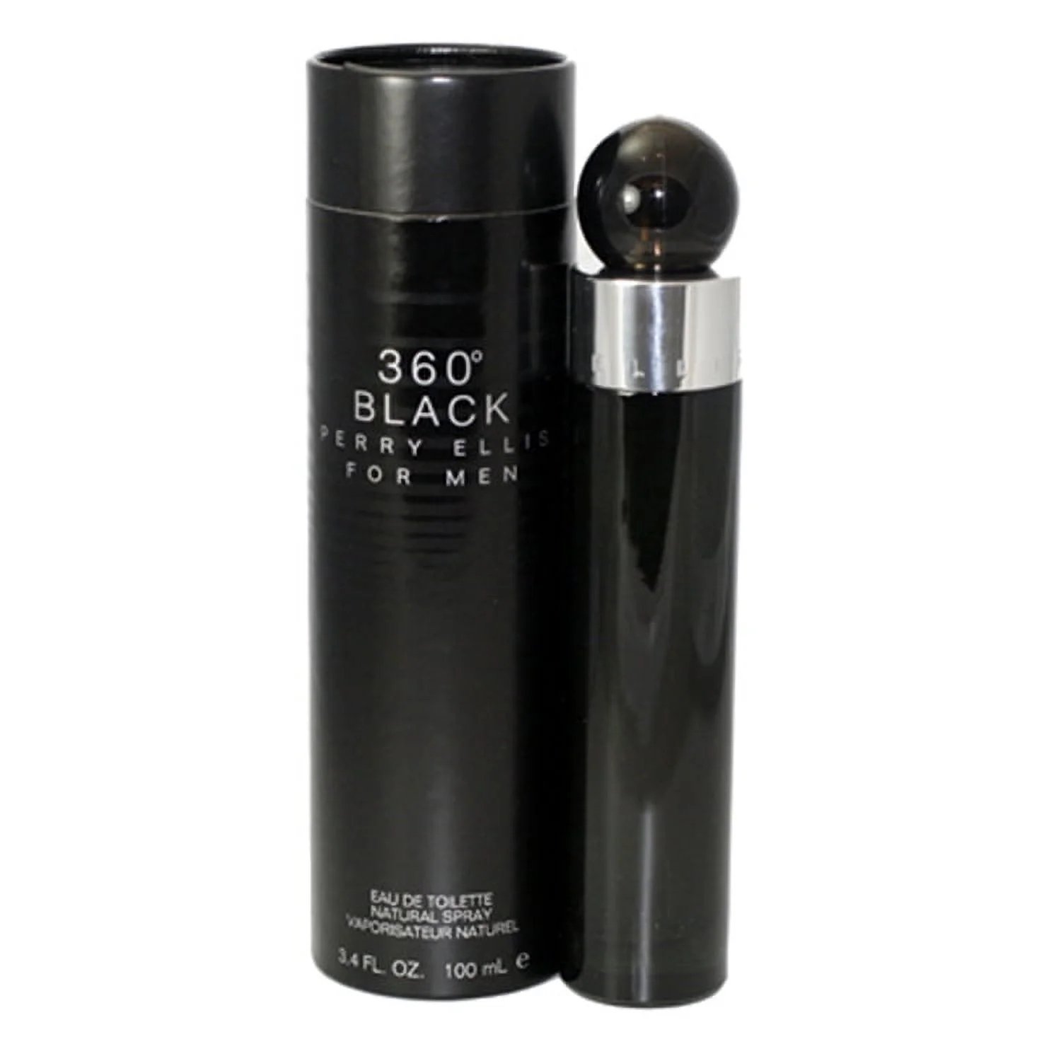 Perry Ellis 360 Black Eau De Toilette Spray 3.3 Oz / 100 Ml for Men – Bold & Sophisticated Fragrance