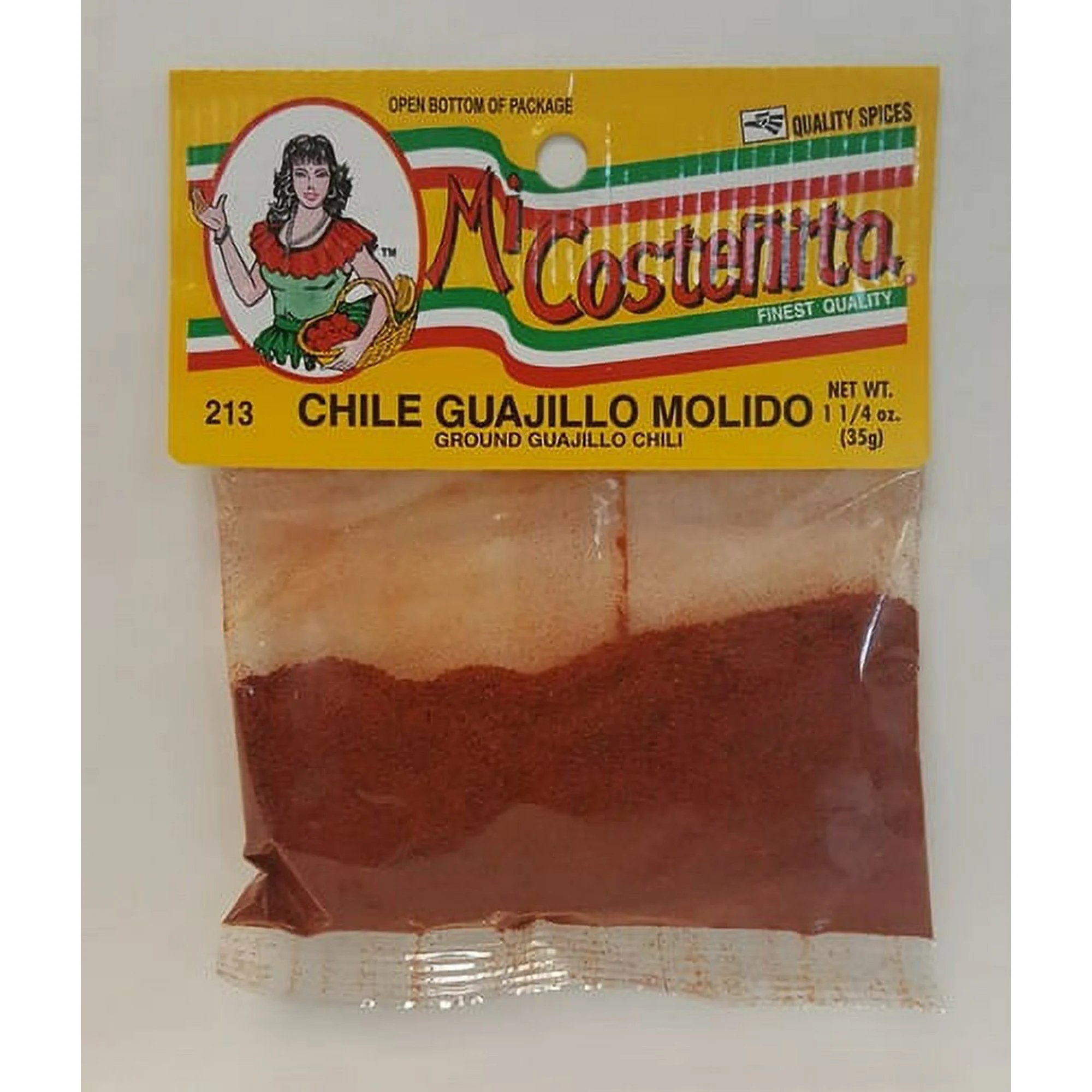 Mi Costeñita Chile Guajillo Molido, 35g (Ground Guajillo Chili)