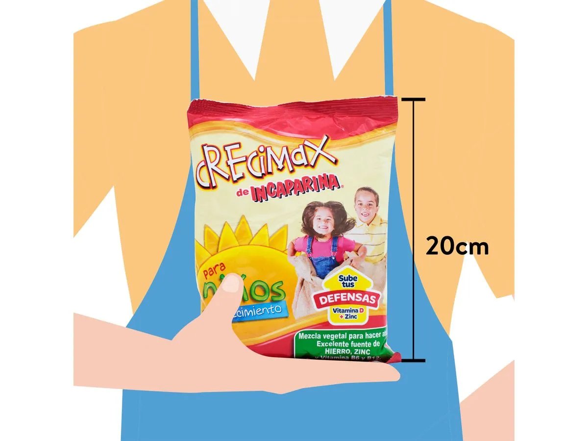 Crecimax de Incaparina Para Niños, 15.9oz | Nutritious Cereal for Kids