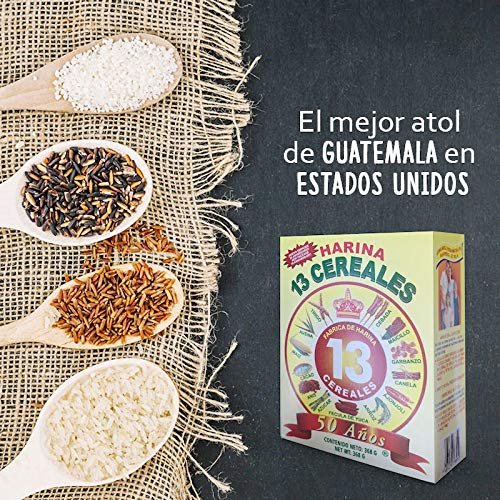 Harina 13 Cereales El Atol, 13oz – 100% Natural Cereal Mix from Guatemala