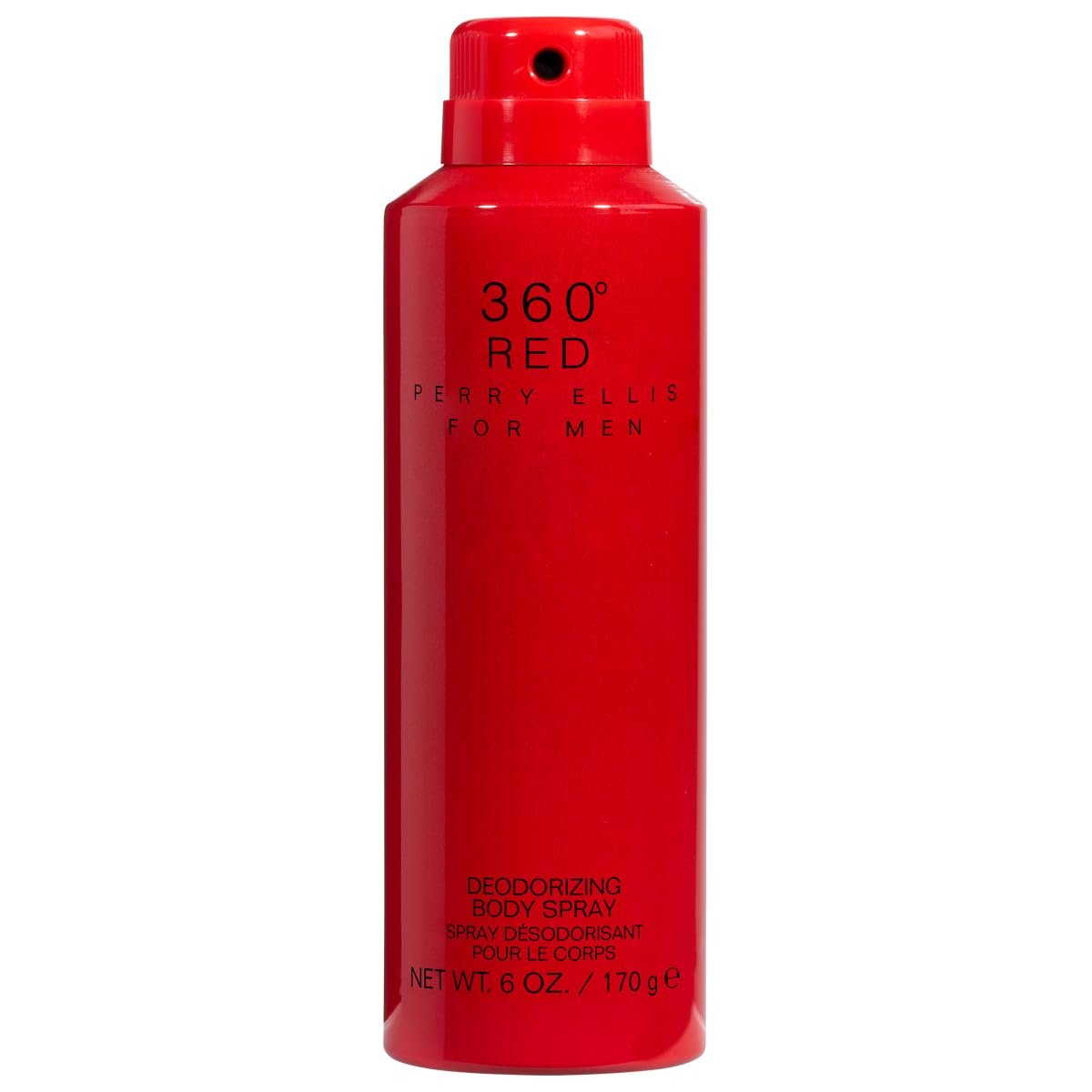 Perry Ellis 360 Red 4 Pc Gift Set - 3.4oz EDT Spray, 6oz Body Spray, 3oz Shower Gel, 7.5ml EDT Spray