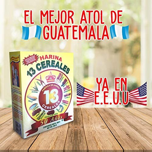 Harina 13 Cereales El Atol, 13oz – 100% Natural Cereal Mix from Guatemala