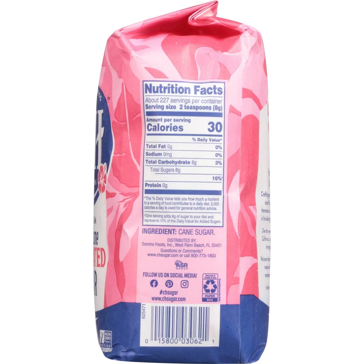 C&H Premium Pure Cane Granulated Sugar 4 lbs – High-Quality Sweetener for All Your Baking Needs