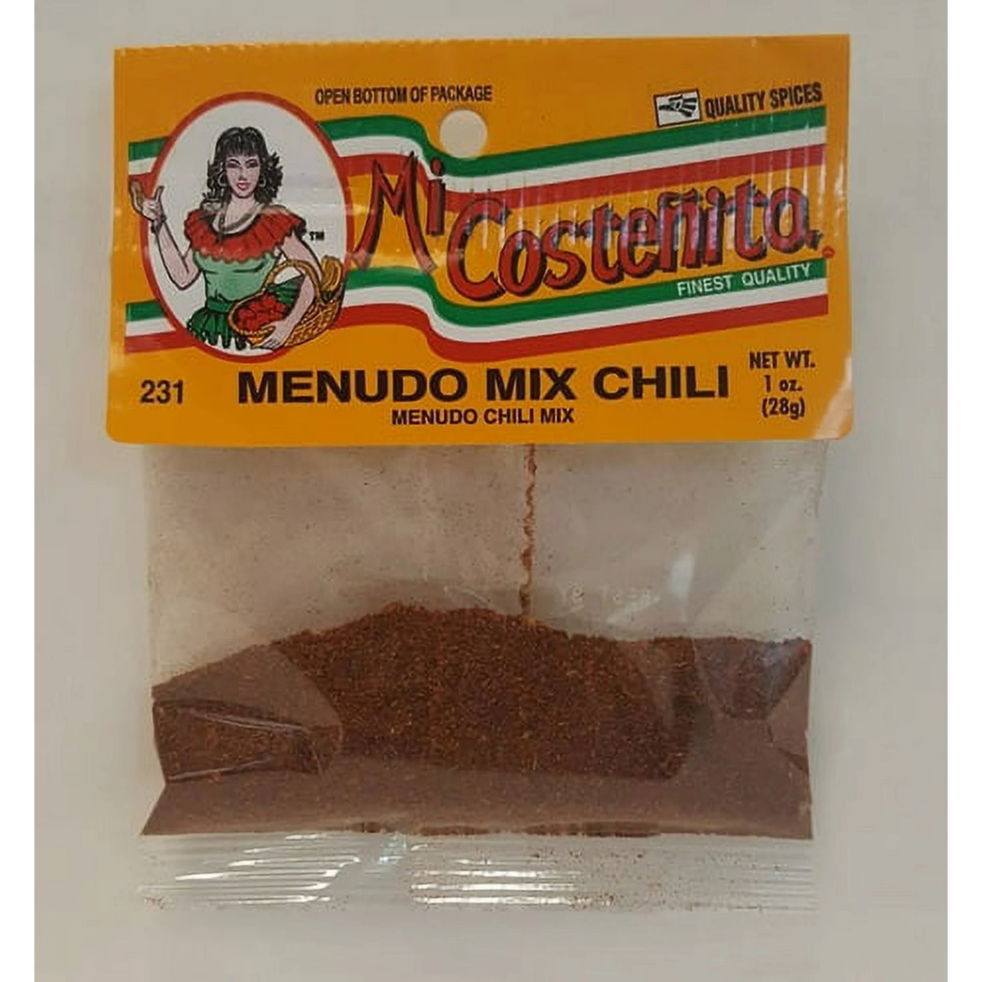 Mi Costeñita Menudo Mix Chili, 1 oz (Seasoning for Menudo)