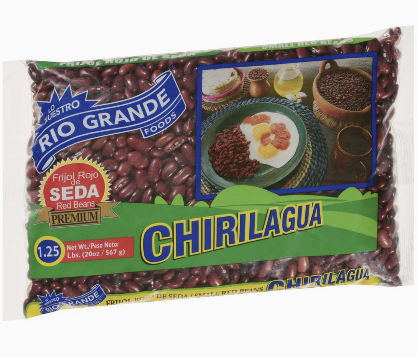 Rio Grande Chirilagua Small Red Beans, 1.25 lbs (20 oz)