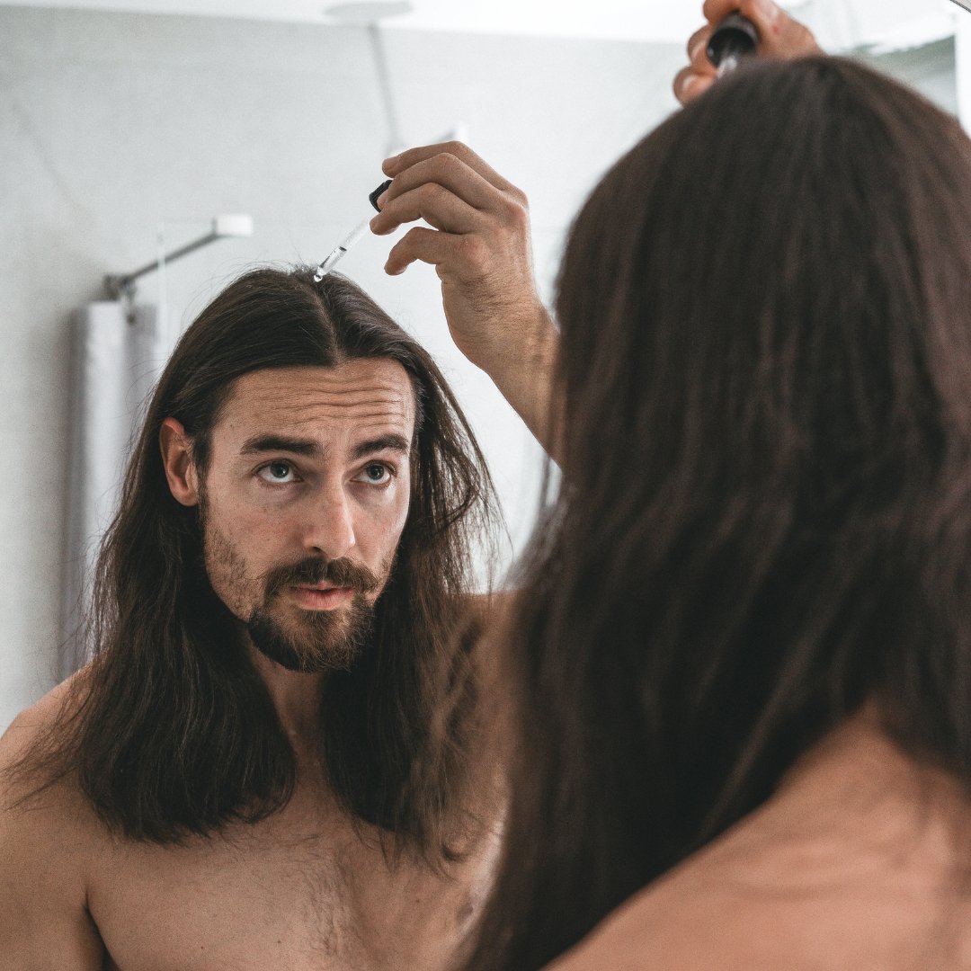 Chrome Hair Growth Serum – Natural Hair & Beard Growth Treatment | Fills Patches & Promotes Thicker Hair | 1-Month, 3-Month & 6-Month Bottles