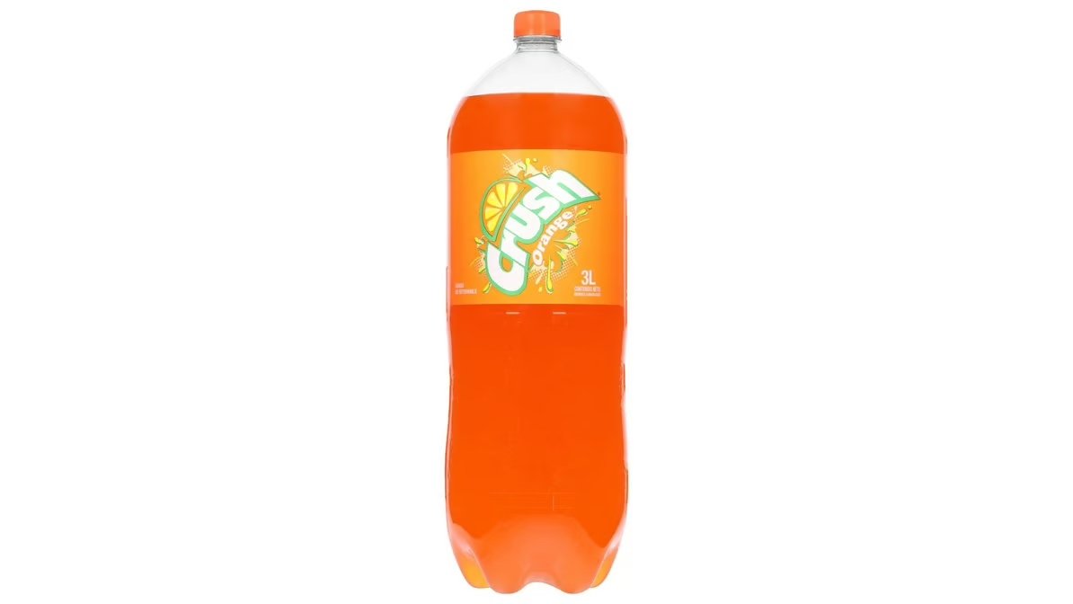 Crush Orange Soda, 3L Bottle | Sweet & Refreshing Carbonated Drink