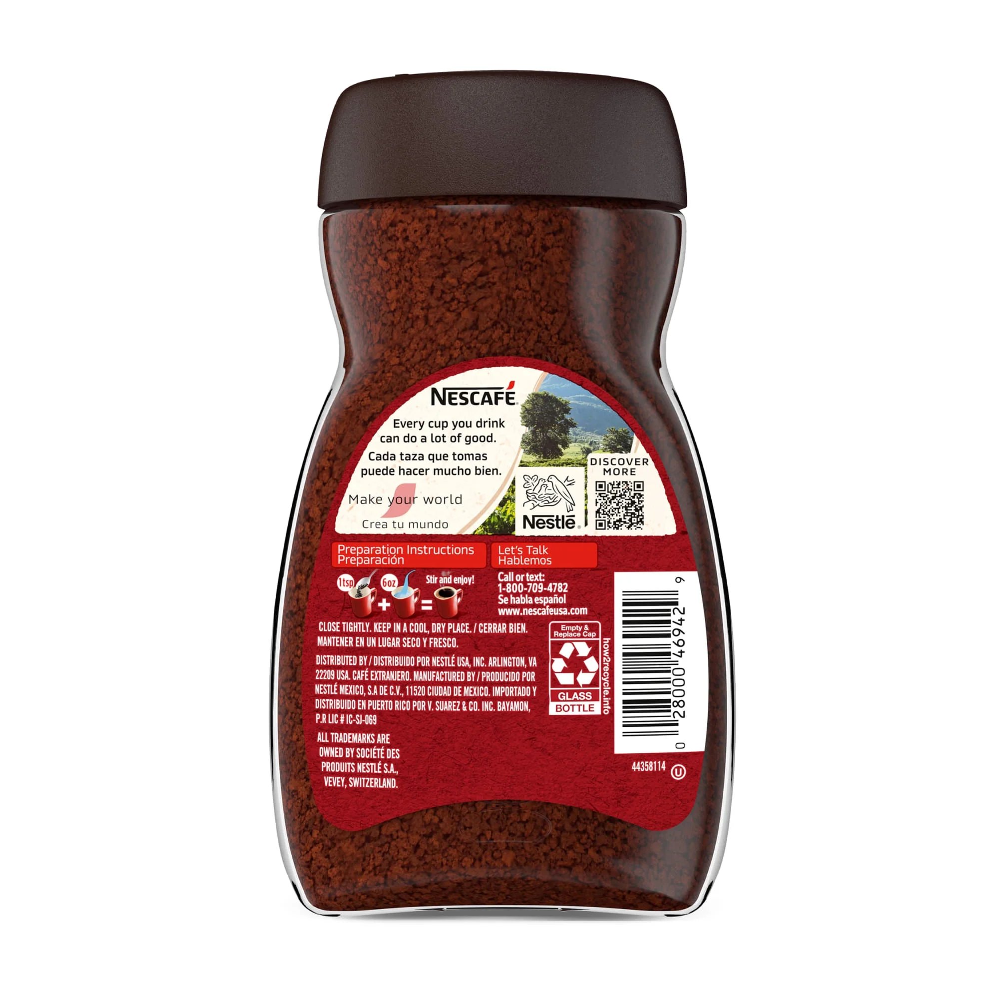 NESCAFÉ CLÁSICO Dark Roast Instant Coffee – Bold & Rich Flavor (3.5 oz / 7 oz)