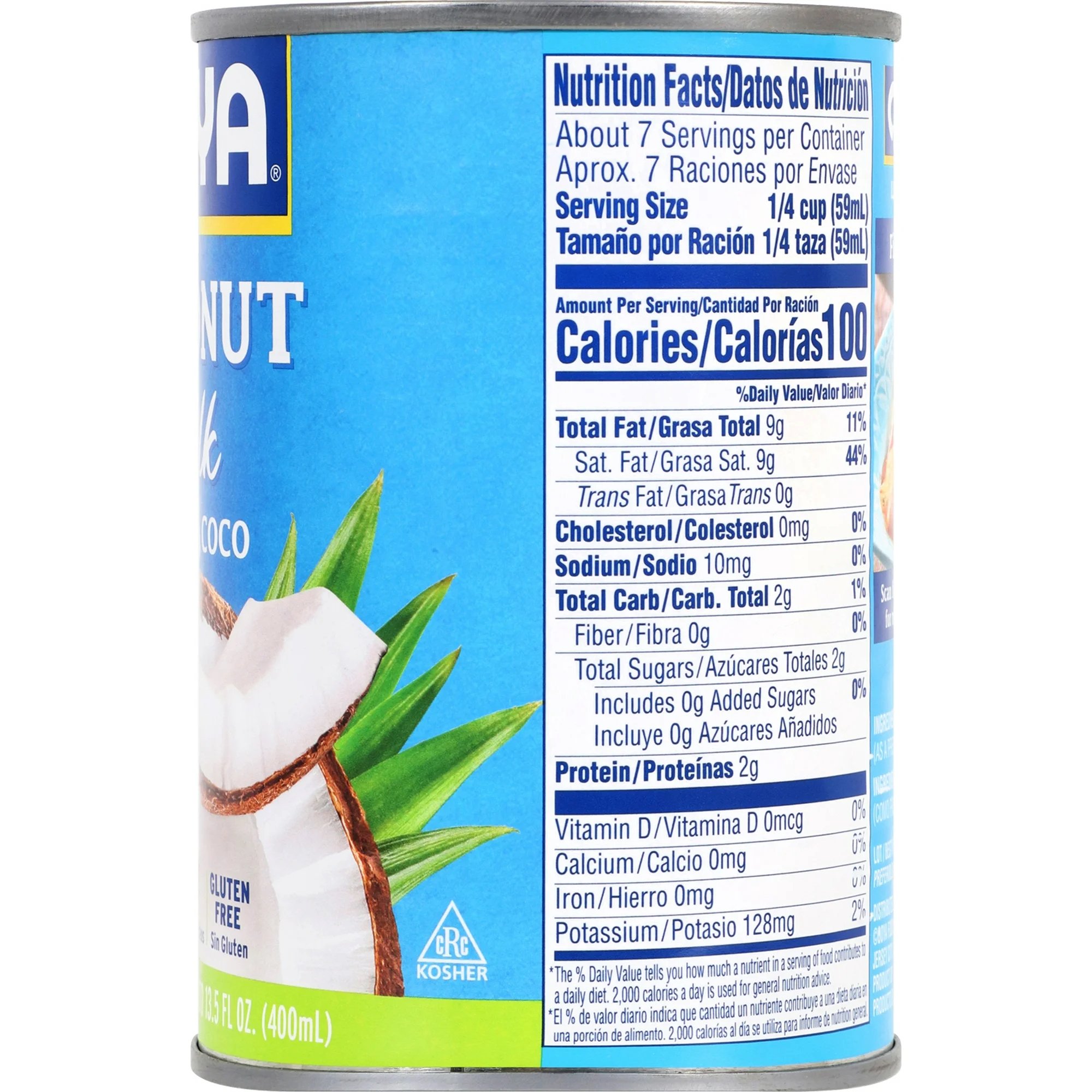 GOYA Coconut Milk 13.5 Oz – Authentic, Gluten-Free, No Added Sugar, Ideal for Paleo Diet