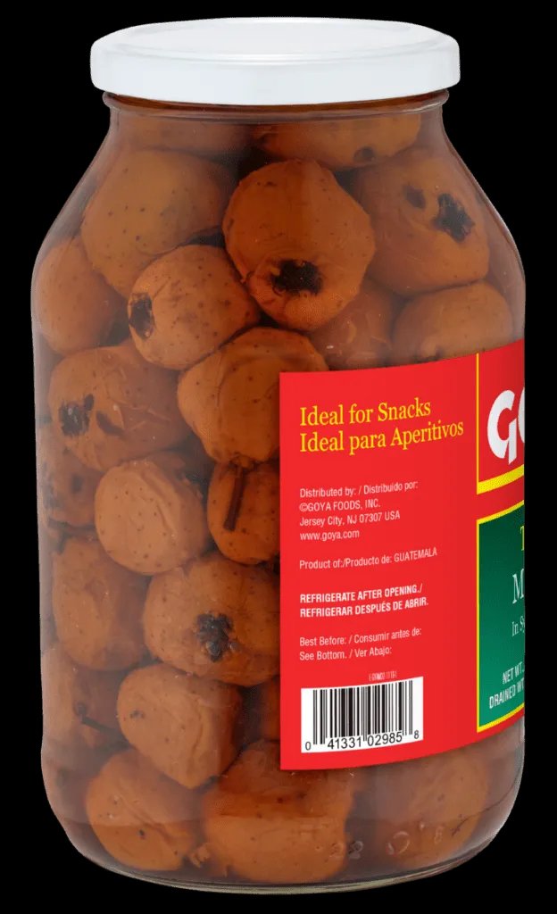 GOYA Tejocote – Manzanilla 32 oz – Traditional Mexican Fruit in Syrup for Ponche Navideño