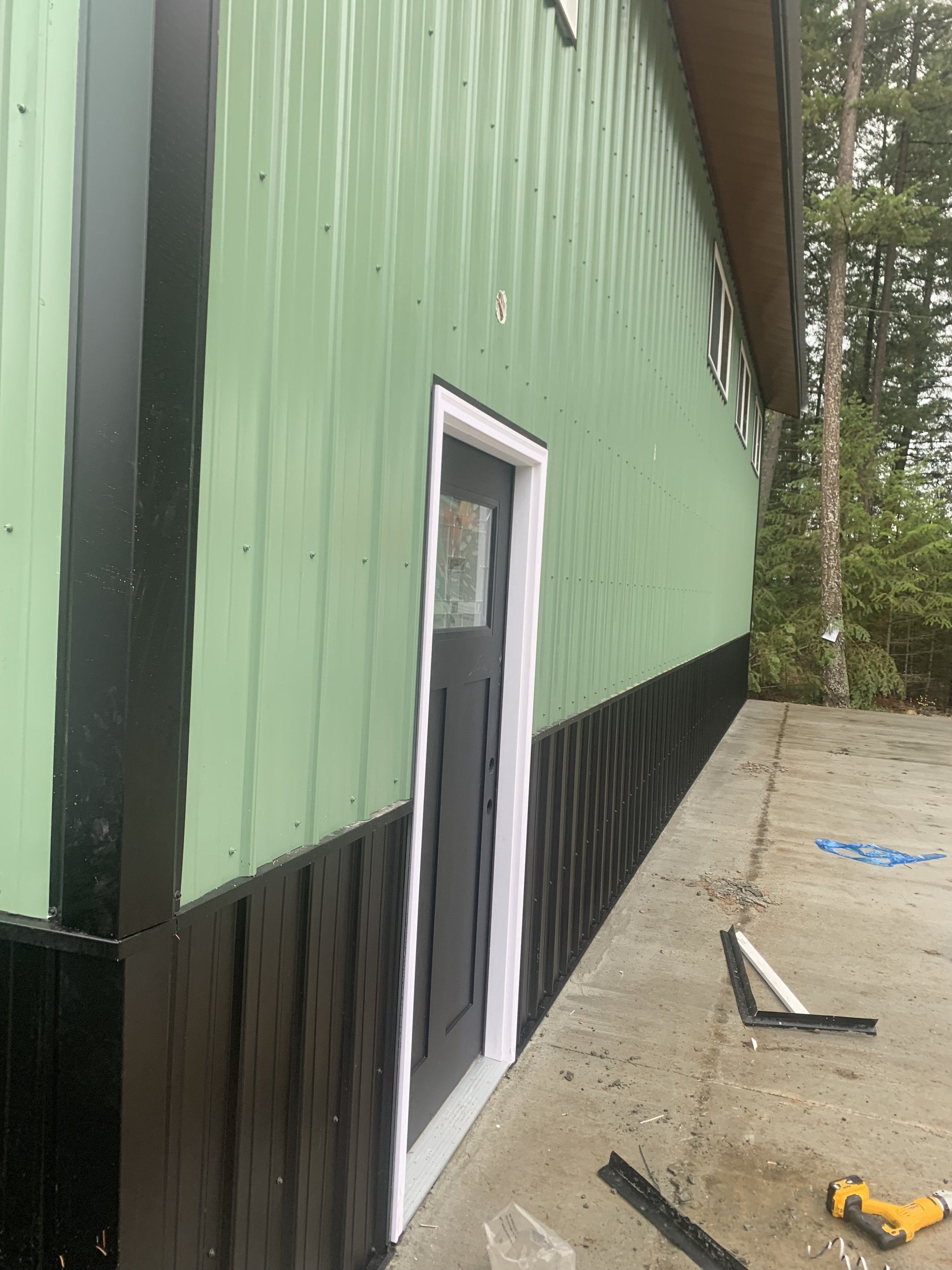 Green pole barn