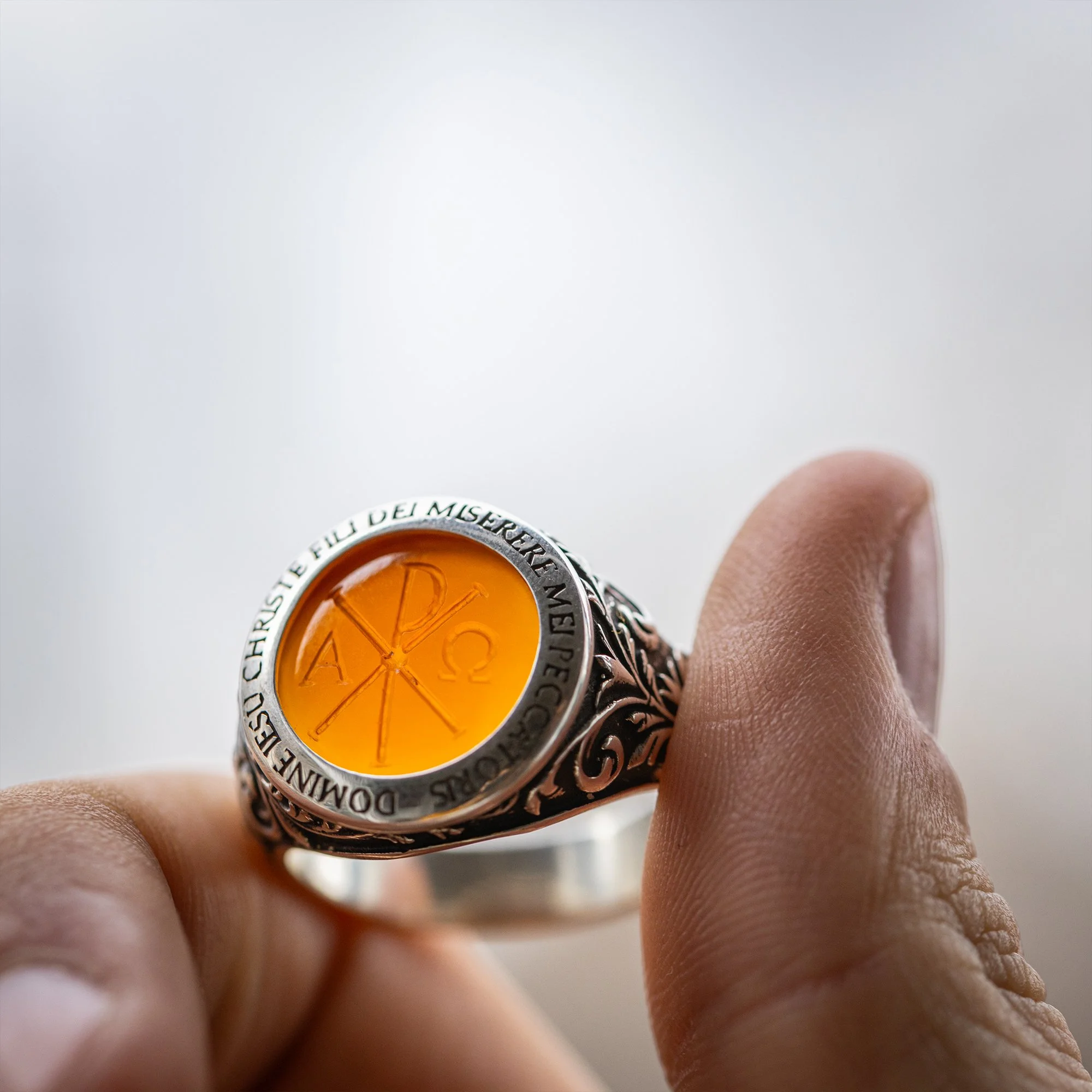 SPQR - Intaglio Chi-Rho Ring