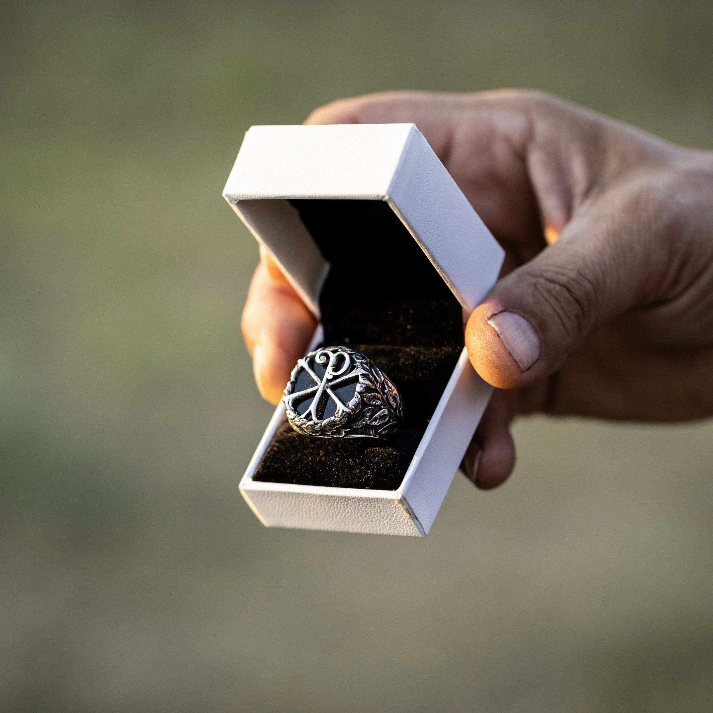 SPQR - Laurel Wreath Chi-Rho Ring