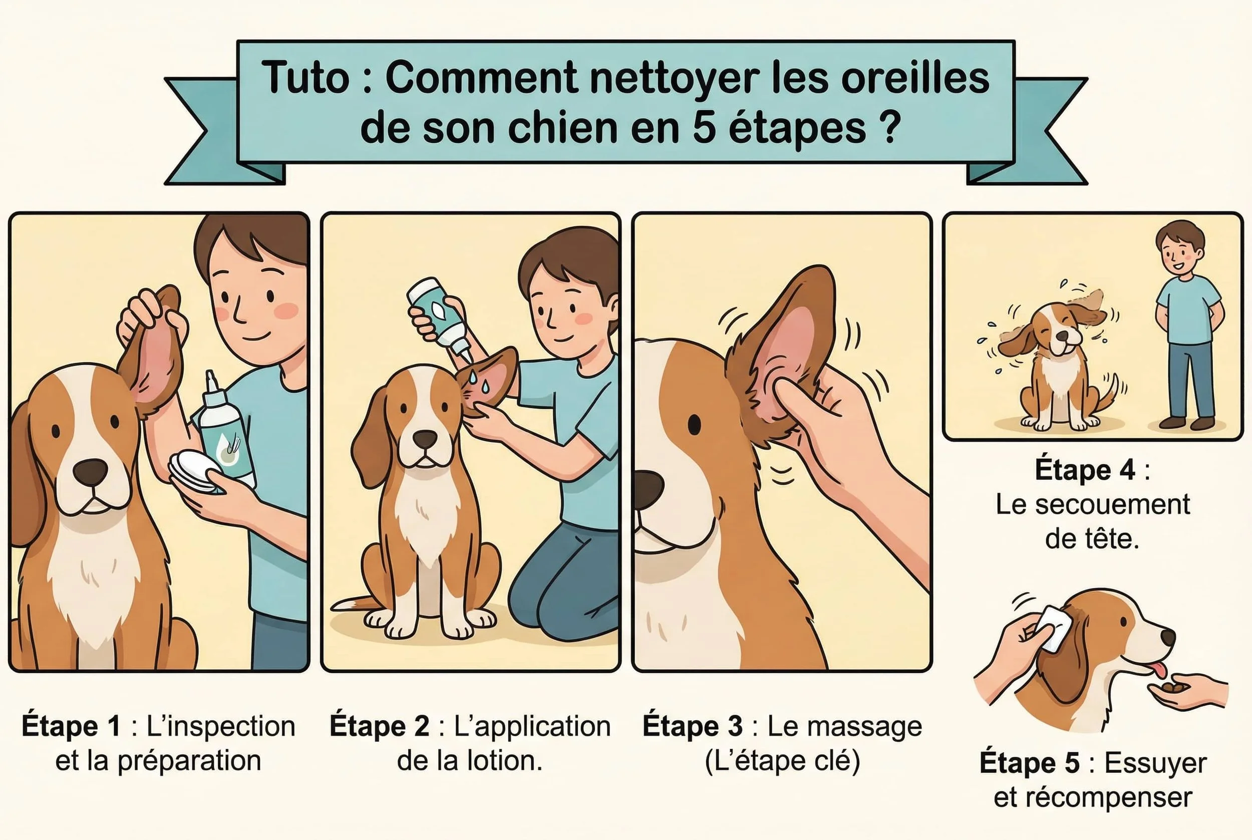 tuto nettoyer oreilles chien