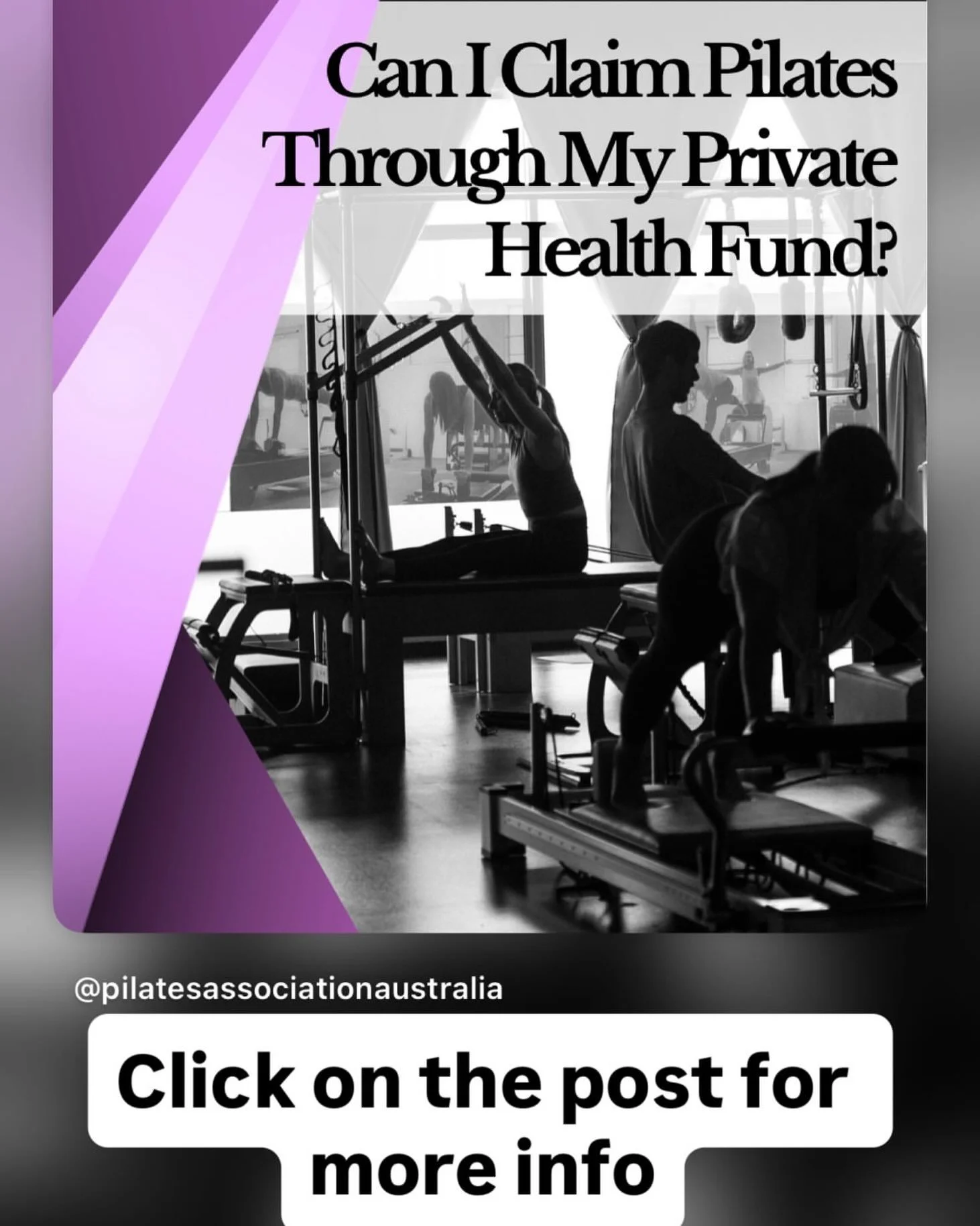 In most cases you can claim a rebate from your Health Fund when you do Pilates with us. Check with your health fund and email us hello@thepilatesnook.com.au for your session receipts.