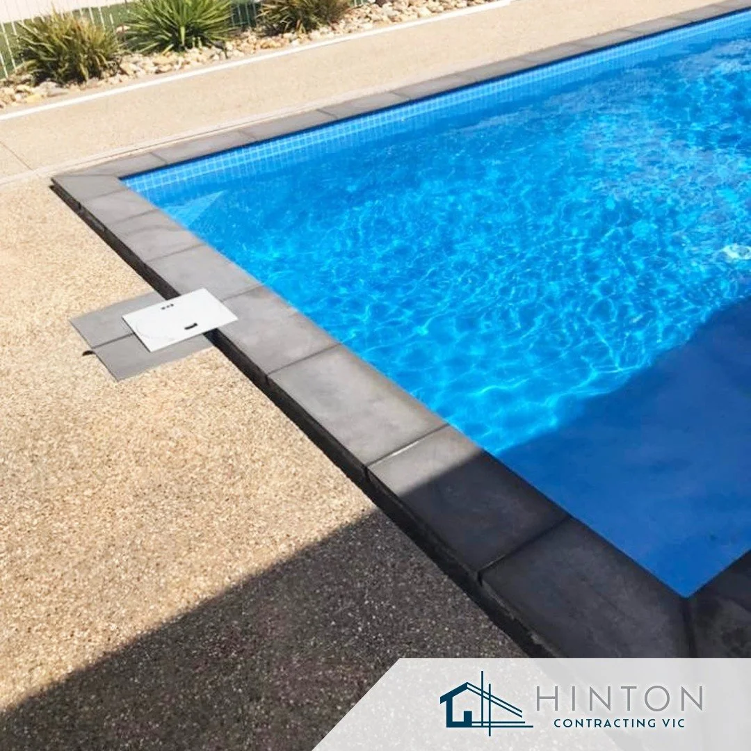 Edging pavers installed poolside. What a great place to relax on a scorching hot day ☀️☀️☀️