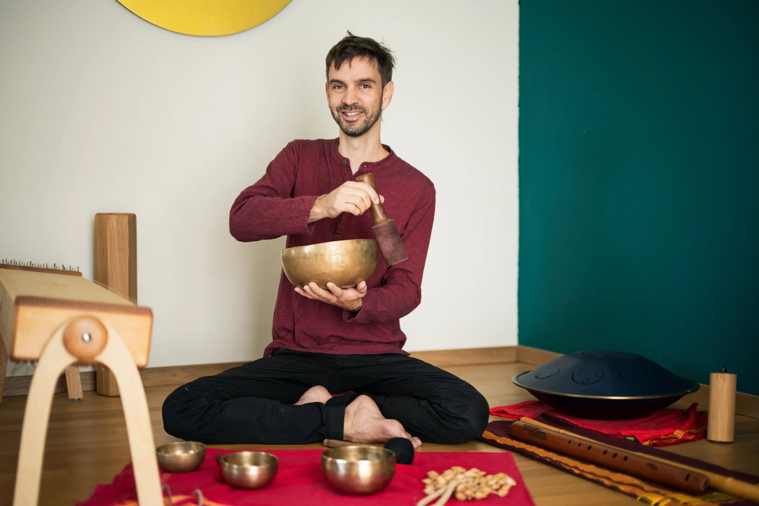 Klangmeditation Marc Zürcher, 2026, Bild: Inci Satir
