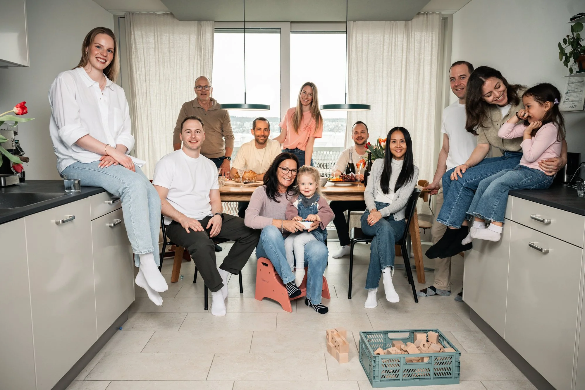 Familienshooting mit drei Generationen
