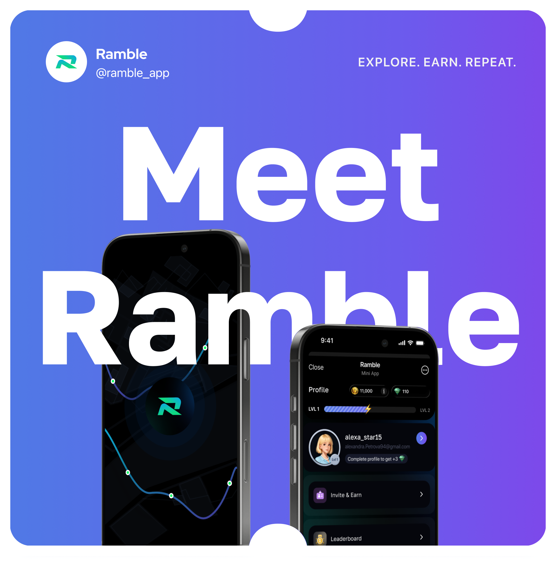Gamified marketing platform - Ramble