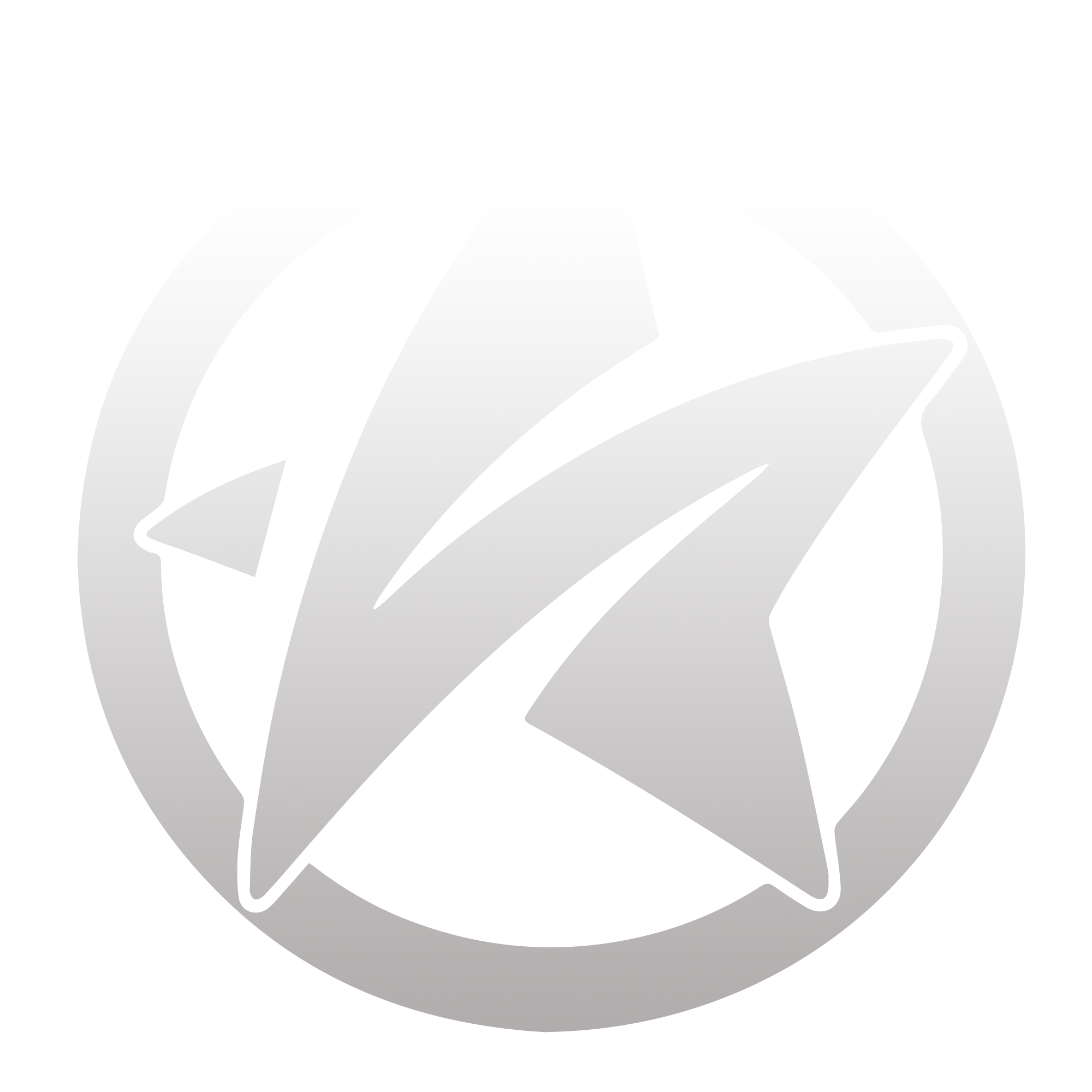 Abstract white, black, and gray pattern with smooth curves and gradient shading. Sheridale Productions Logo.