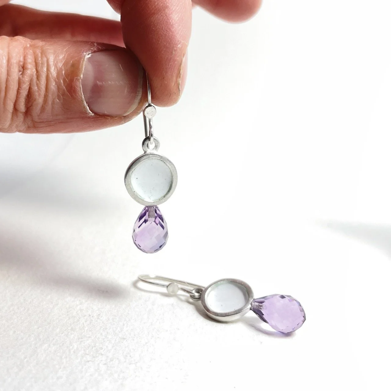 Ohrhänger Amethyst, Länge 42 mm, 275,-