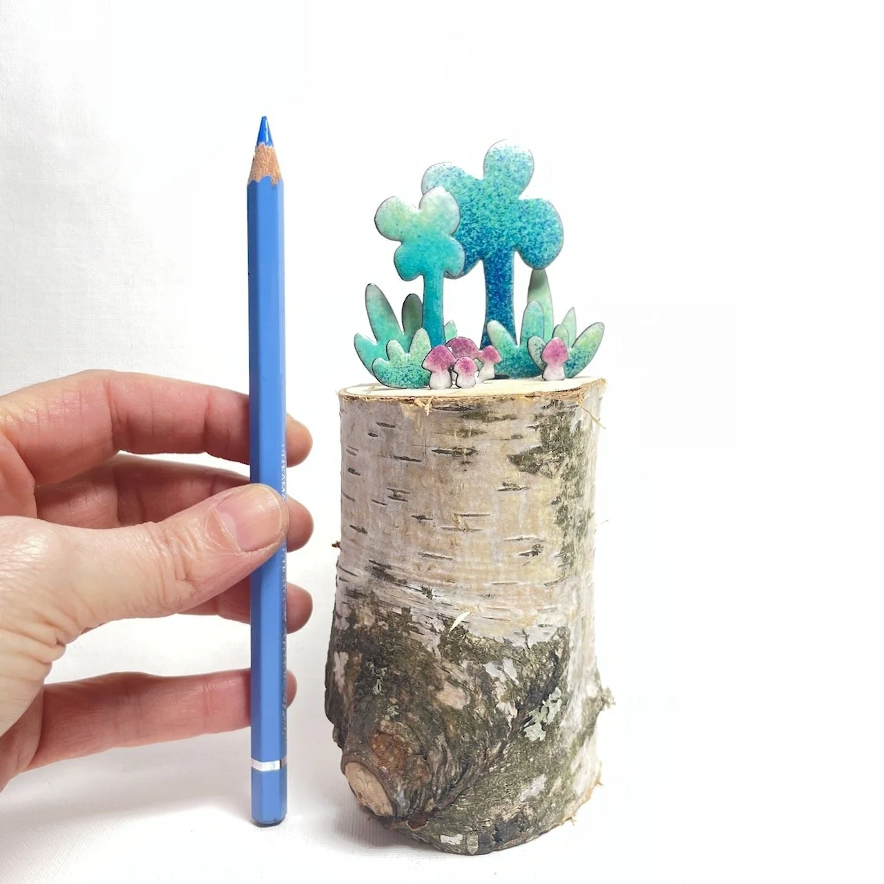 "in die Pilze" Durchm. 6 cm