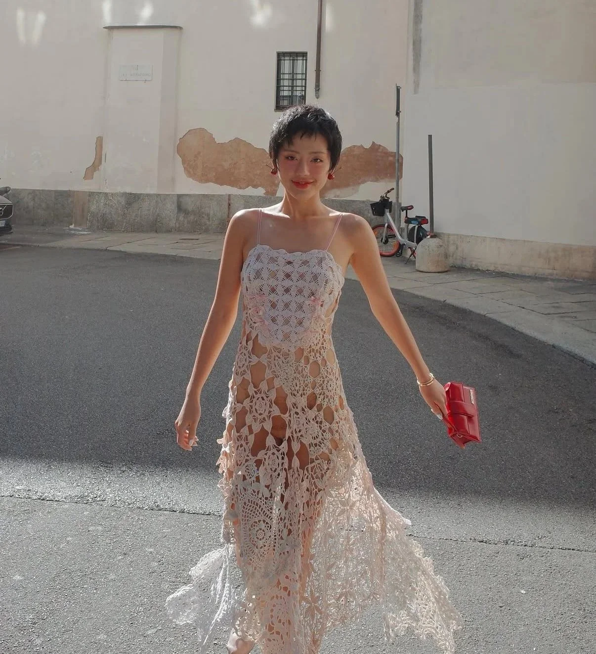 Khanh Linh (@klinhnd) wearing the CROCHET DRESS