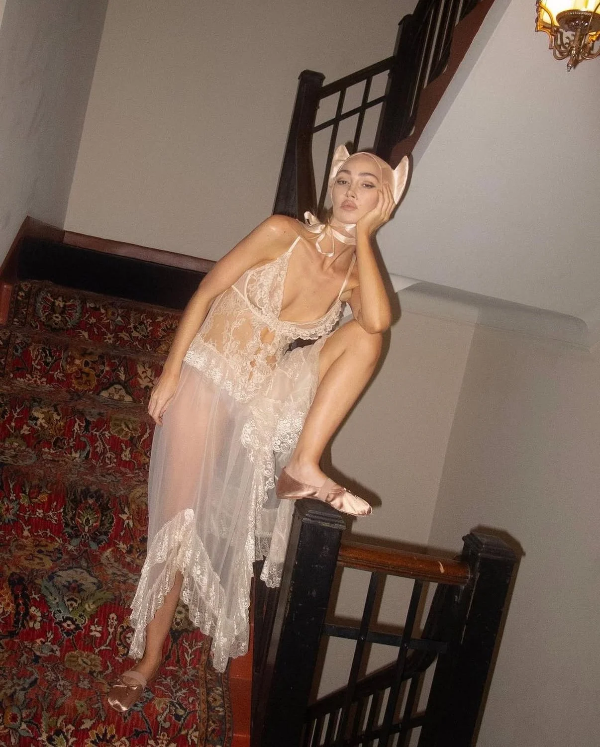 Nadia Lee Cohen (@nadialeecohen) wearing KITTY CAT HAT