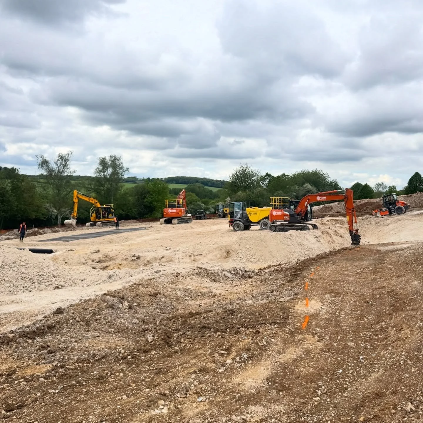 It&rsquo;s all systems go on our reservoir project 🚜 

#golfcoursedesign #constructionequipment #excavating #earthmoving