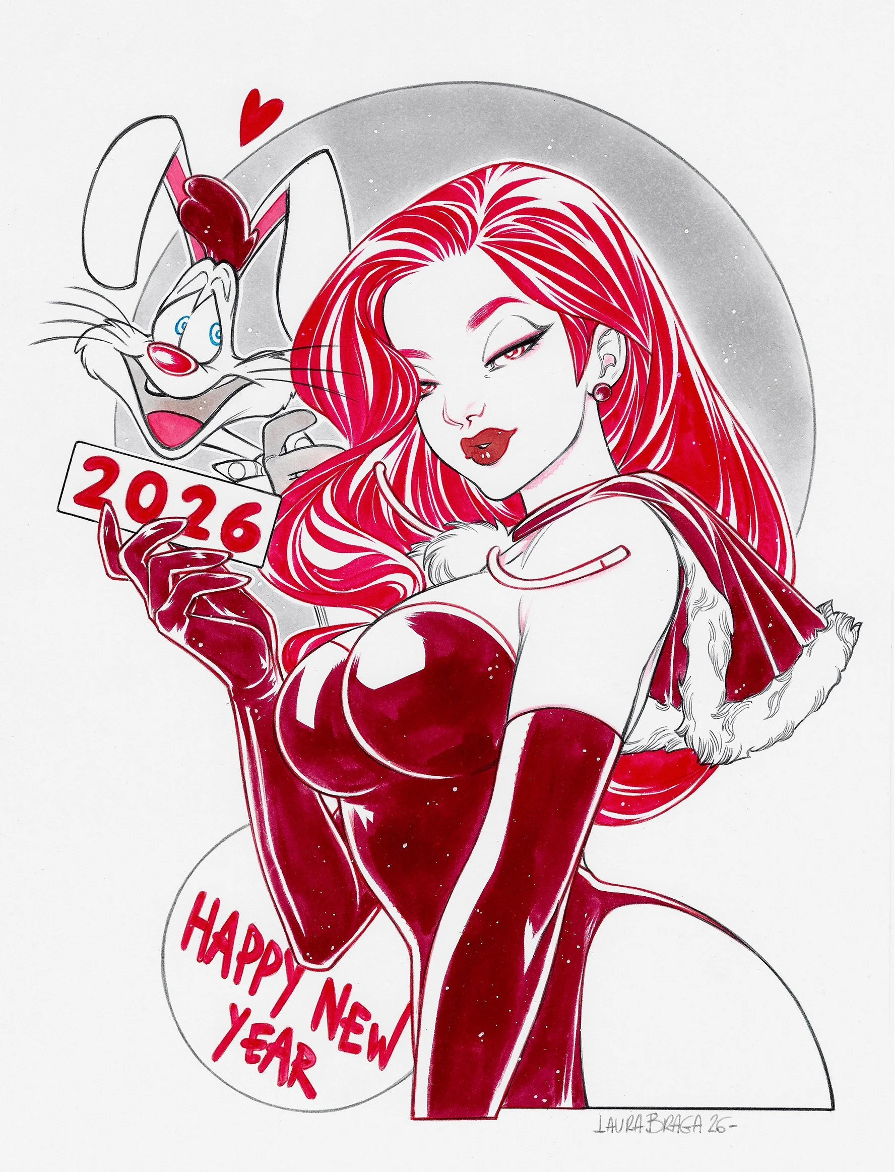 Jessica Rabbit - New Year tribute illustration