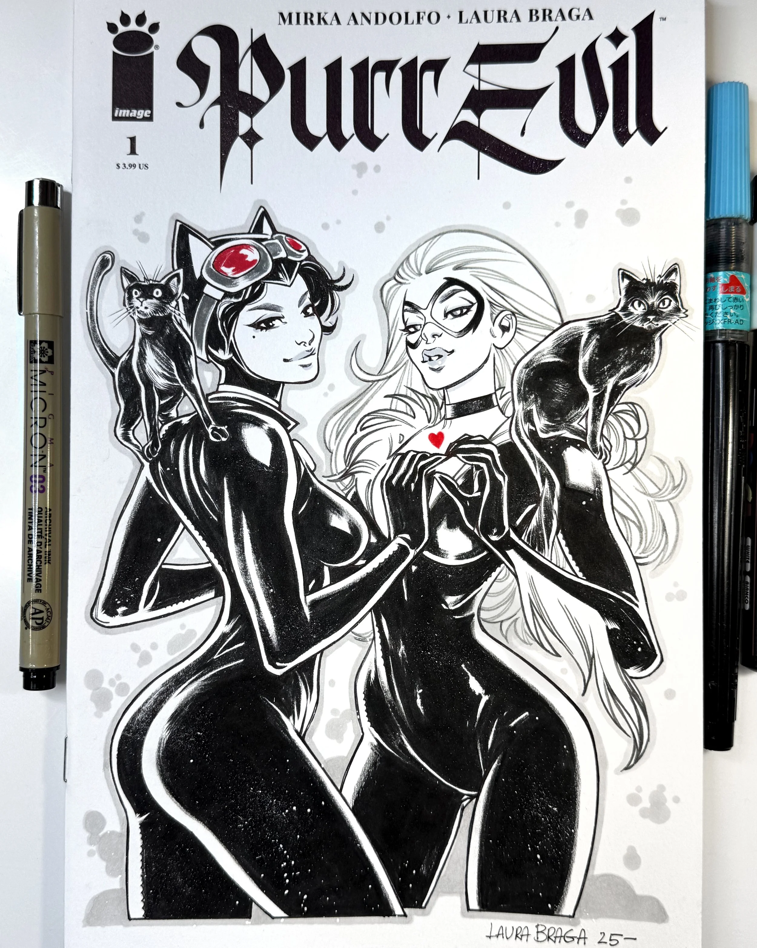 Catwoman & Black Cat Commission Cover