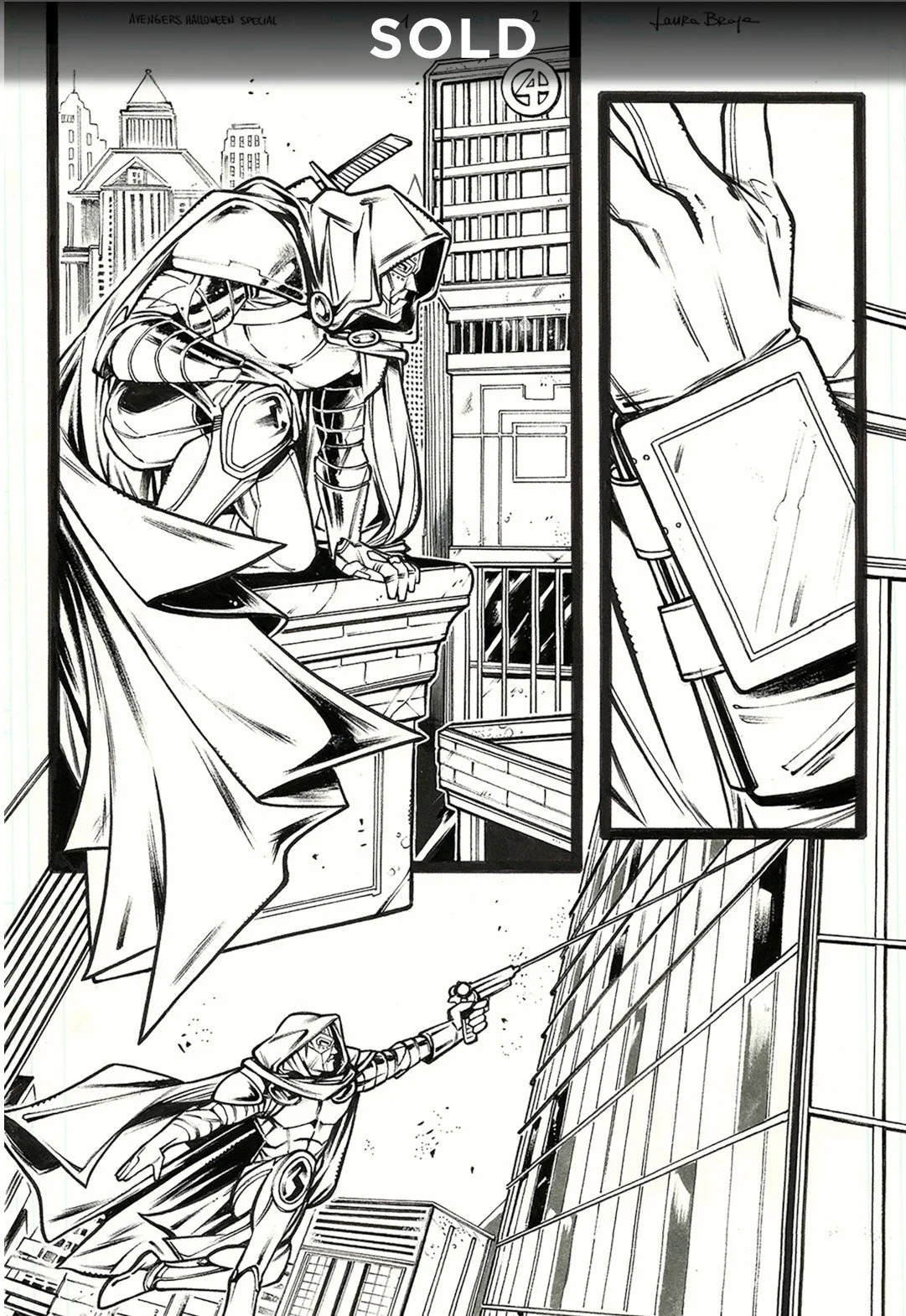 Avengers Halloween Special- Marvel – Interior Page (Sold)