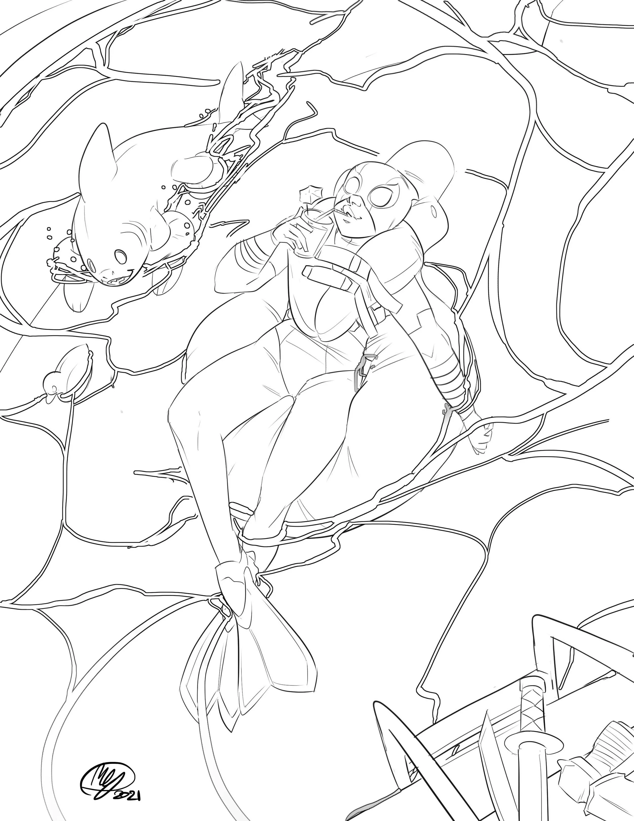 Gwenpool with Jeff Signature