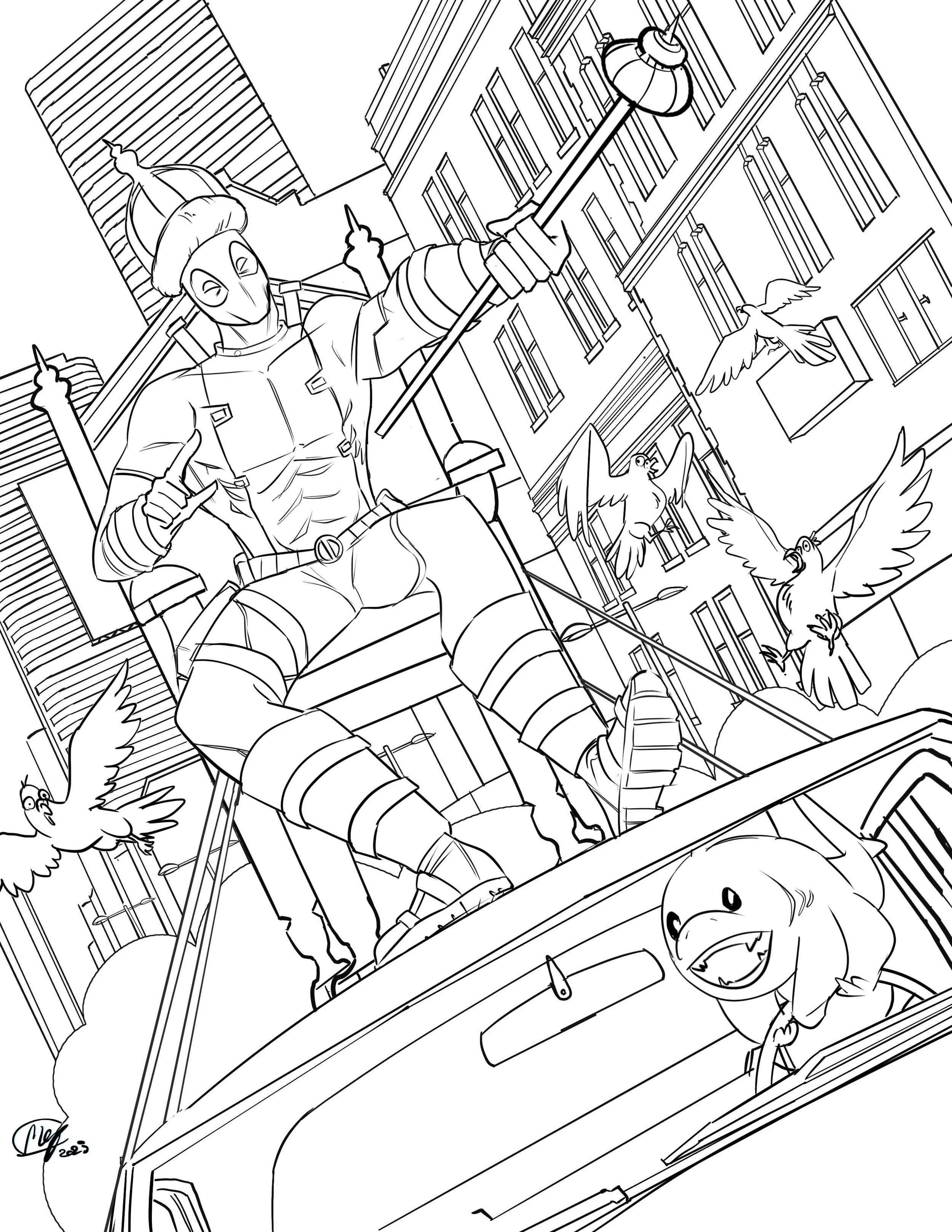 Deadpool and Jeff: The Land Shark