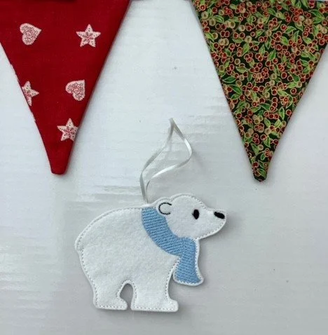 Polar bear tree decoration