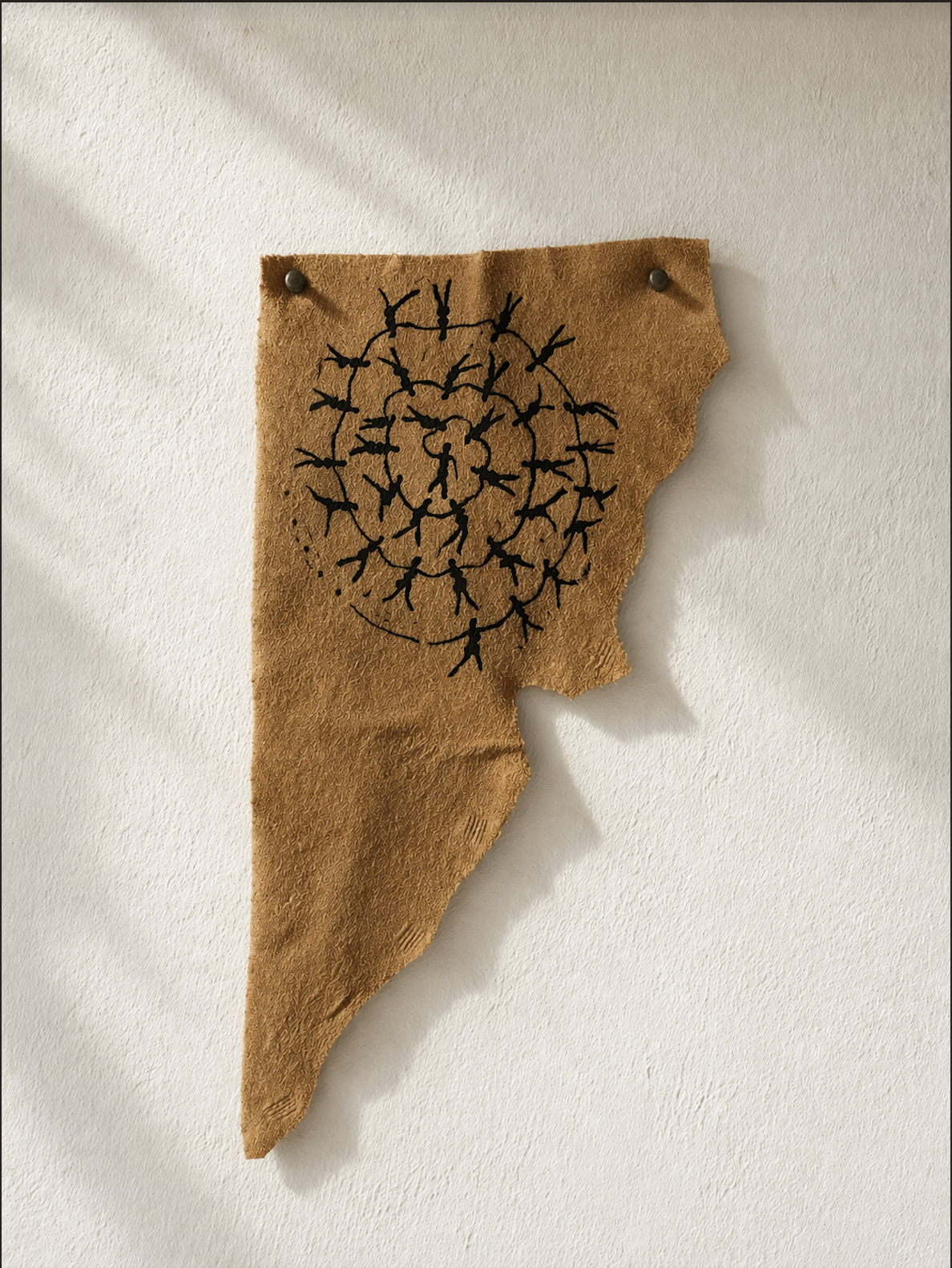 Spiralling on Suede/Leather