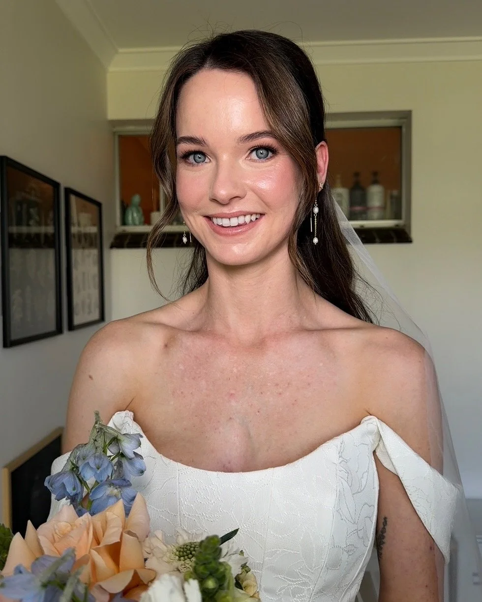 25.10.25 Beautiful Georgia, stealing all of our hearts on her special day 🤍 

Makeup @byalexandramua 
Hair @caitlynmurdock_hair 
Bride @georrrge__ 

#makeupartist #bridalmakeup #bridalmakeupartist #bridalinspo #softglam #glowyskin #perthmakeupartist