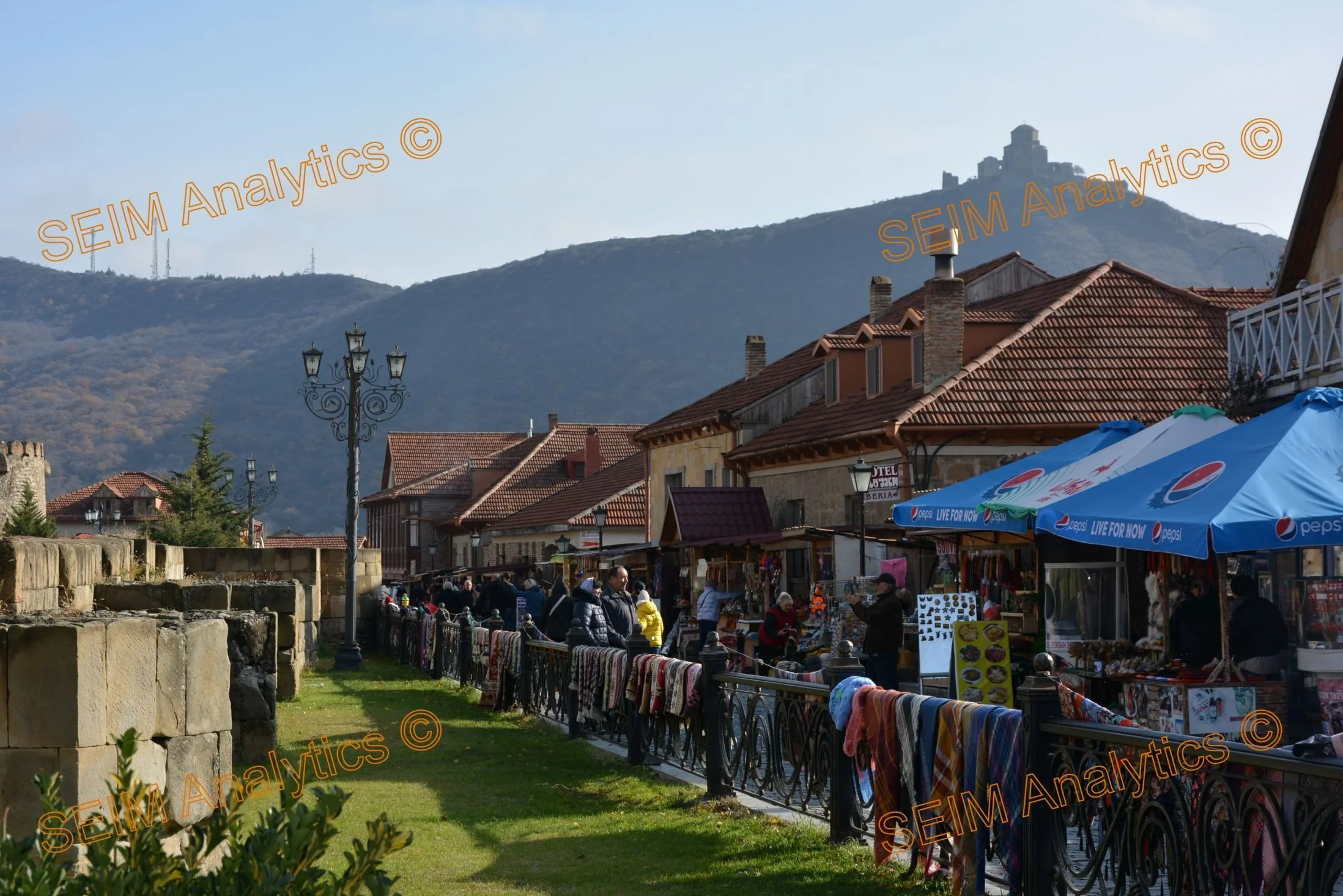 A lively outdoor market in Mtskheta, Georgia, South Caucasus. 