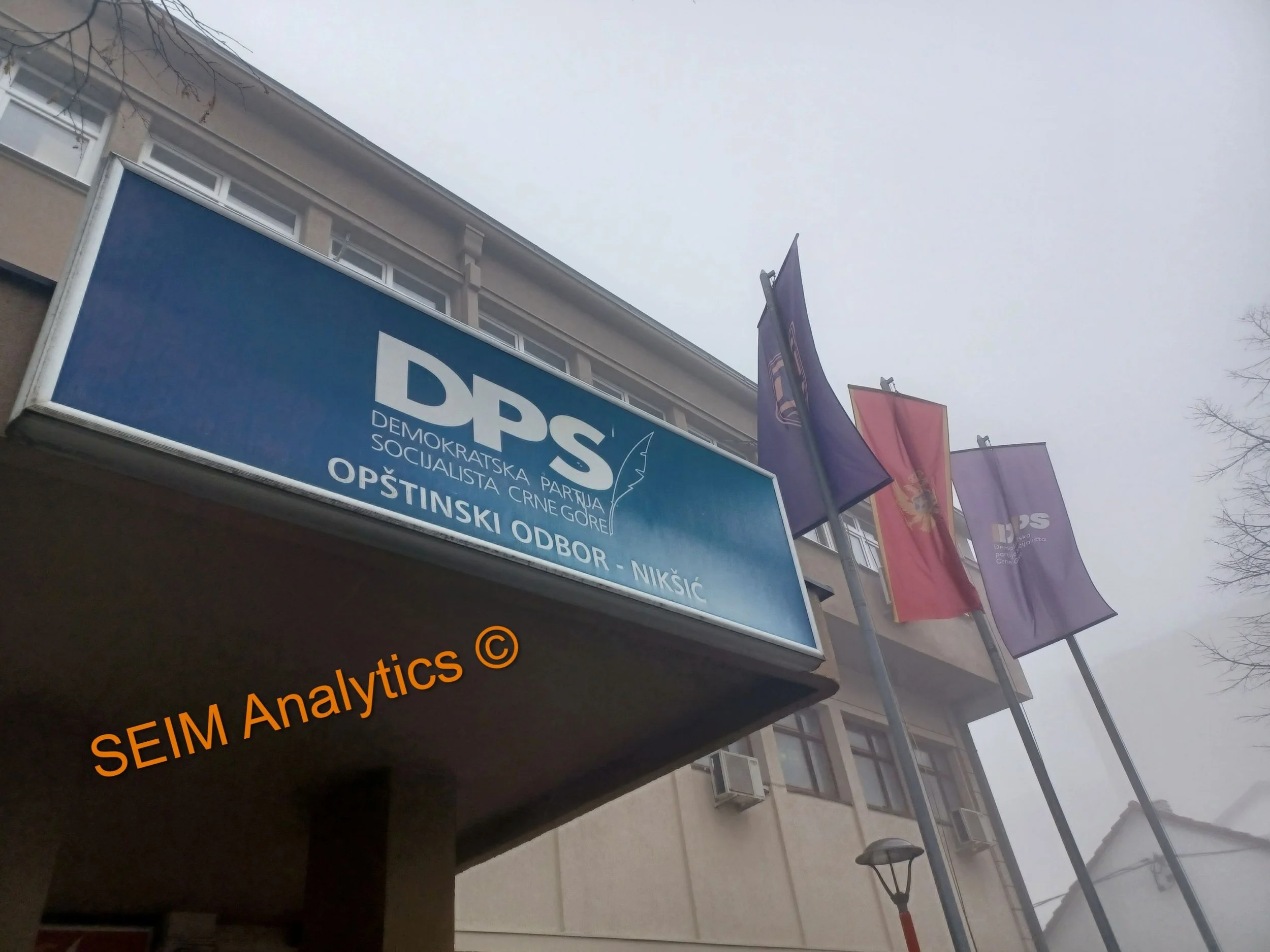 Party HQ of Djukanović's party in Nikšić