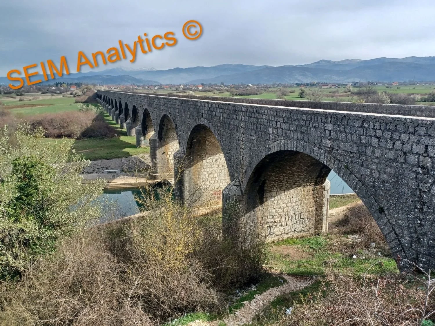   The Tsar's Bridge (Tsarev most) is named after the Russian Emperor Alexander III, who financed its construction in 1894. It crosses the Zeta river. The bridge tells about the good relation of the Montenegrin prince Nikola Petrović-Njegoš (later the