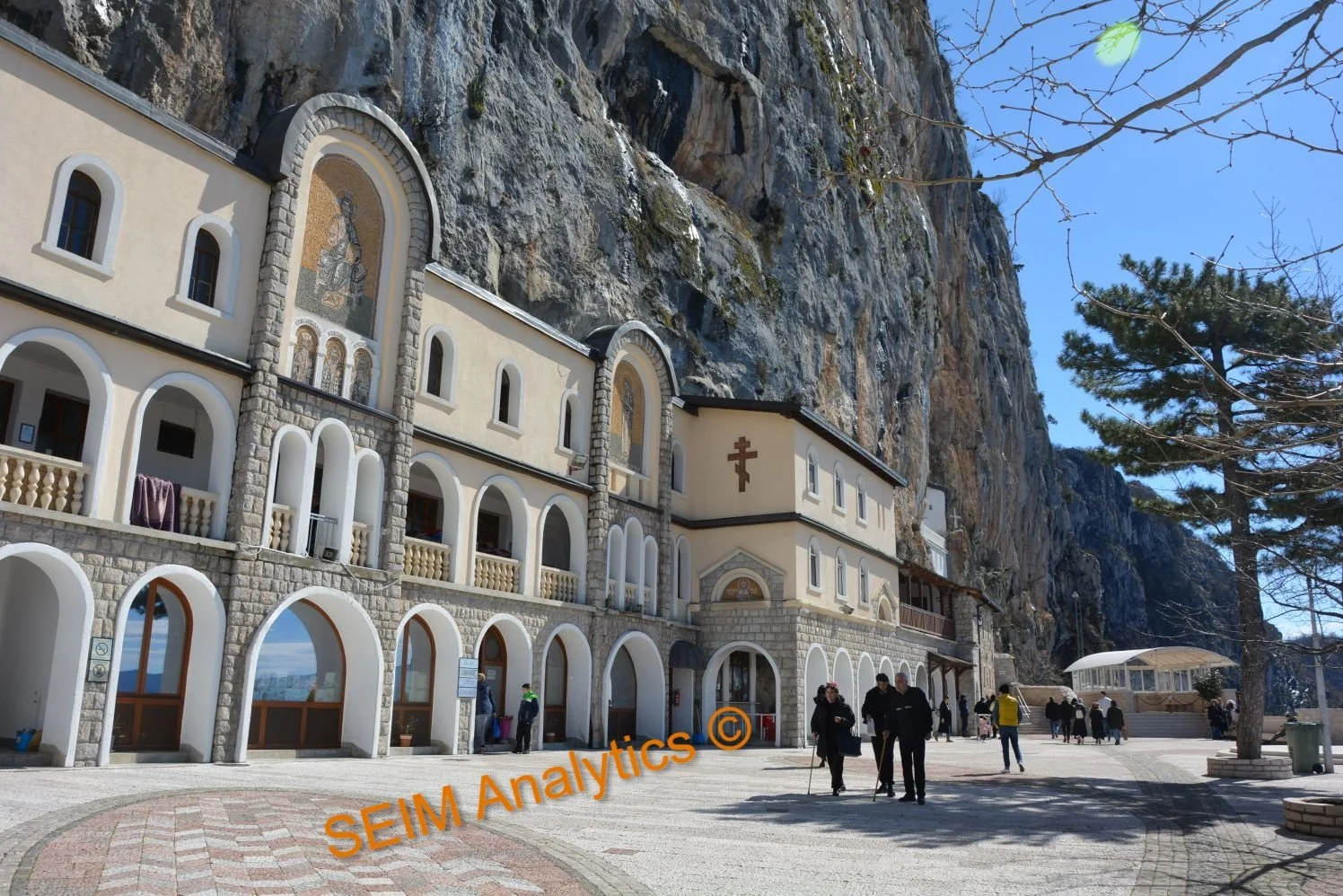 The monastery of Ostrog.