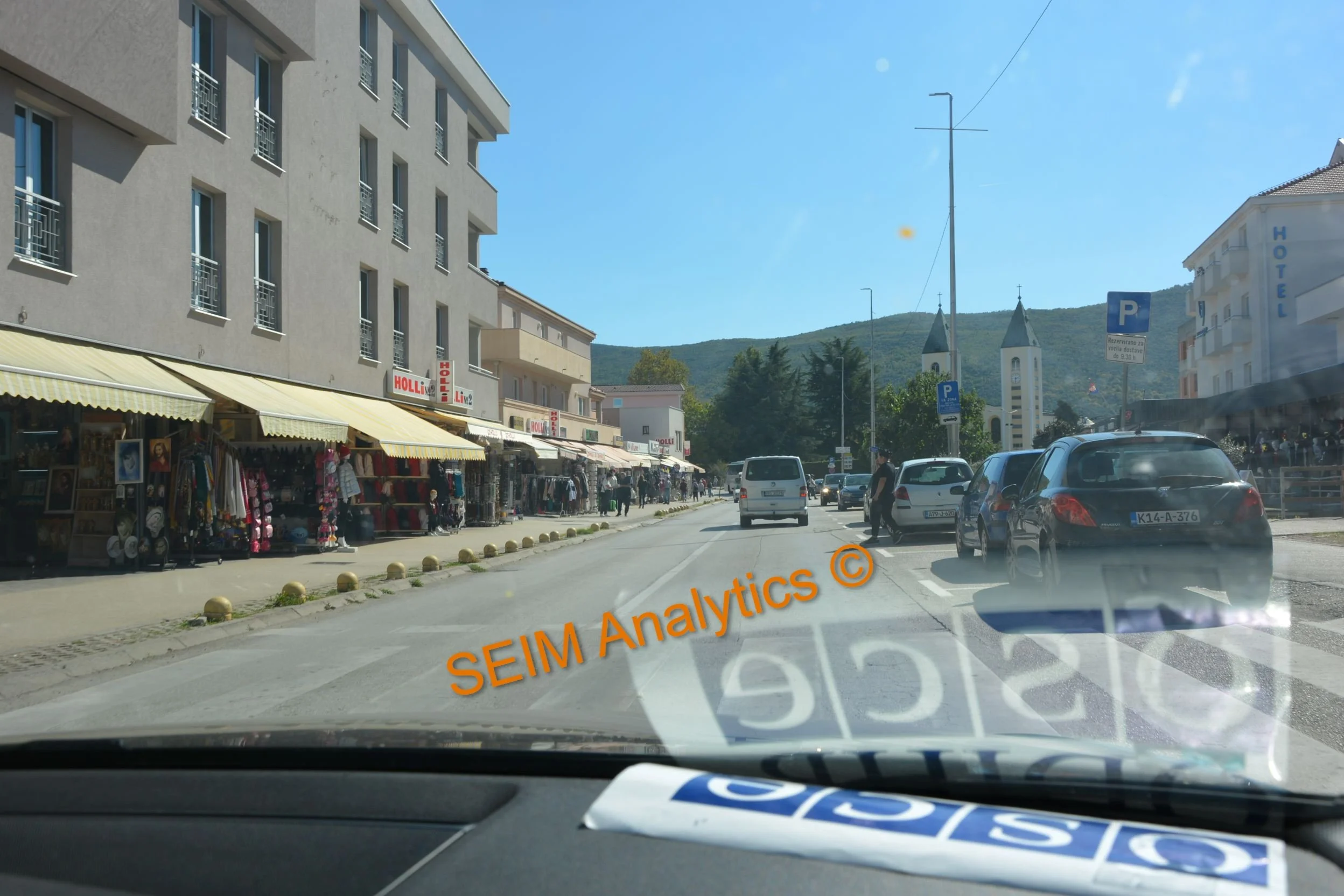 The pilgrimage town of Medjugorje.