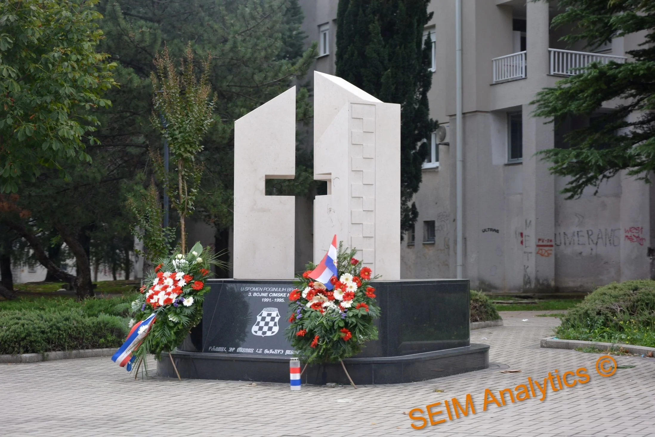 Croat war memorial, Mostar.