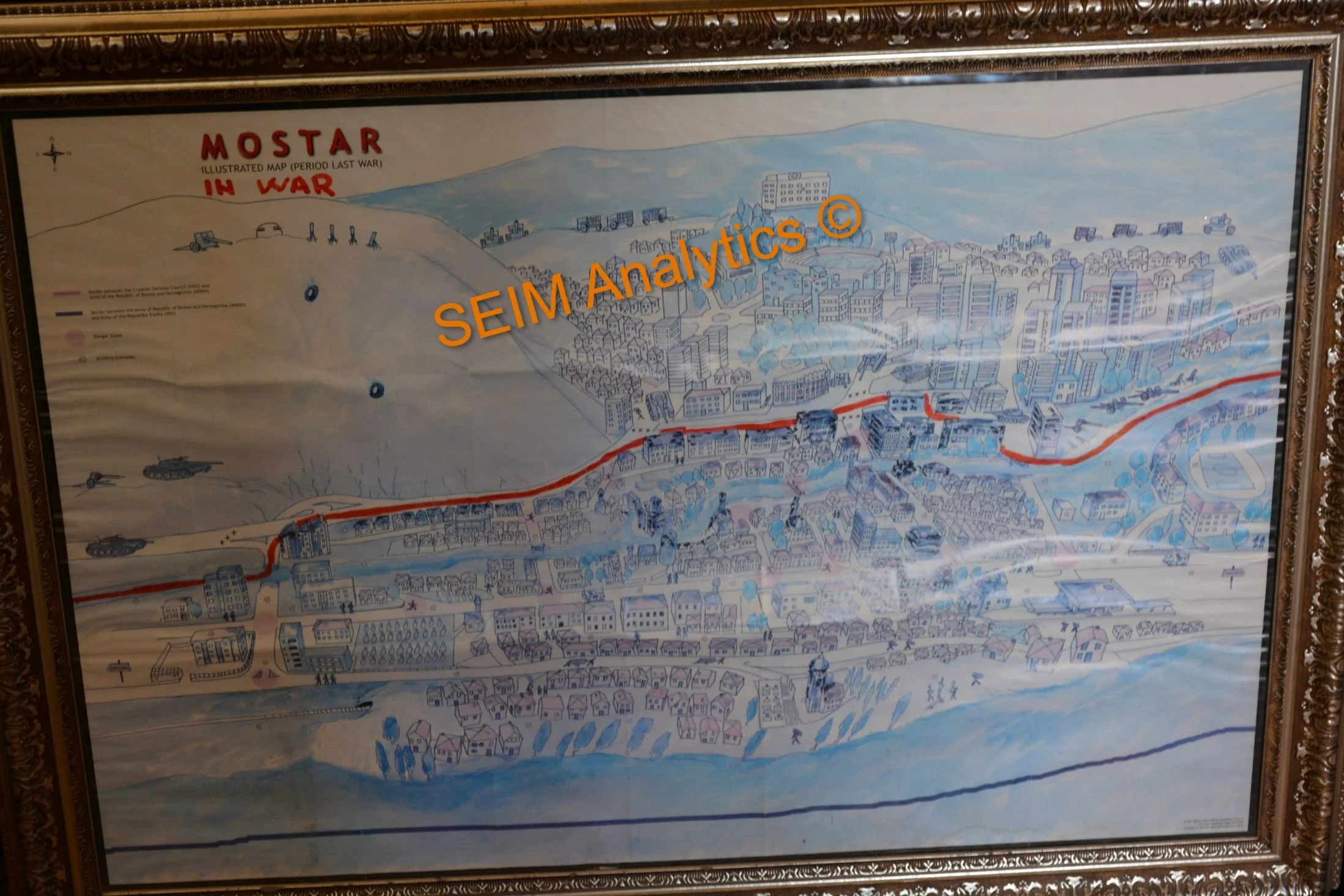 From the unofficial war and old bridge museum of Mostar East.